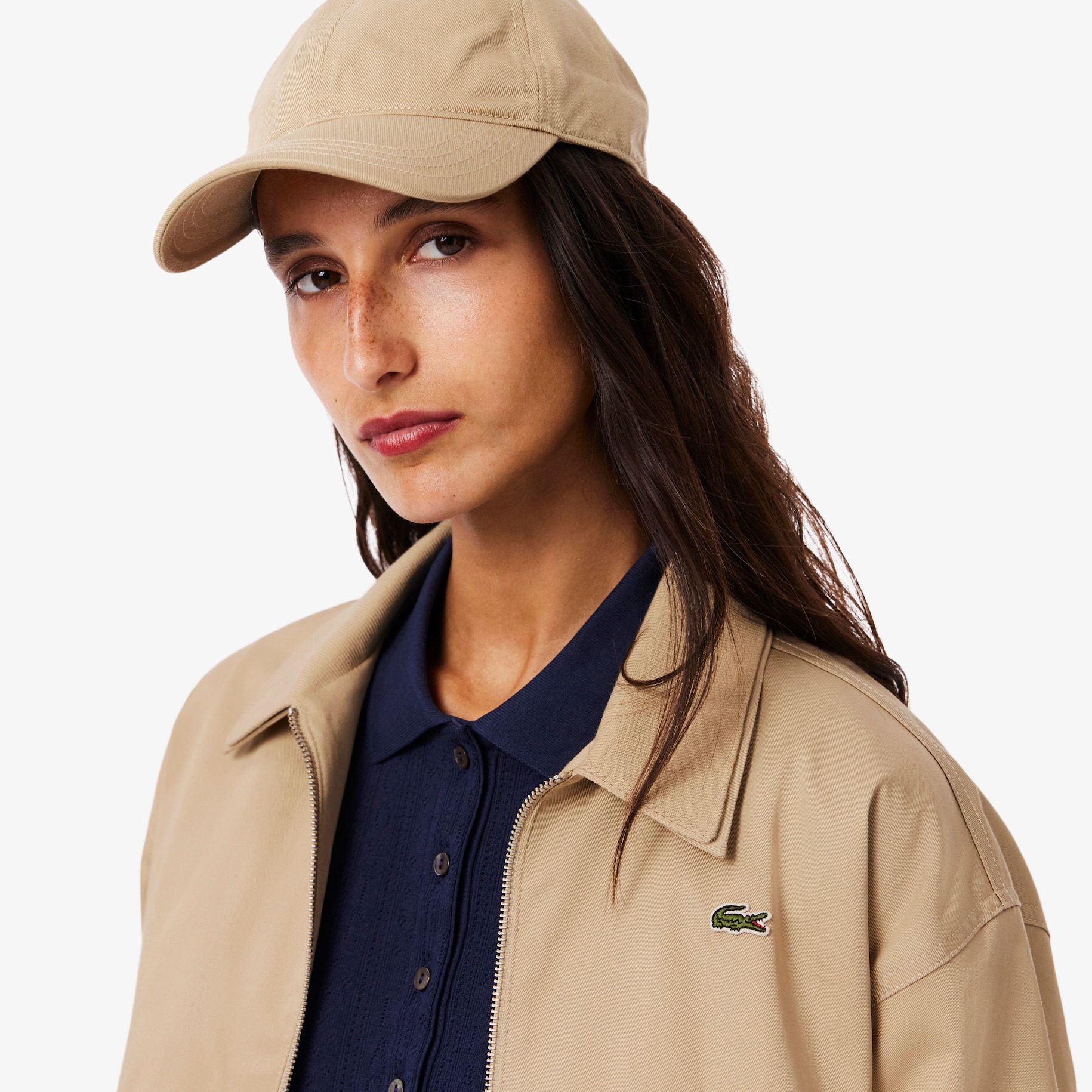 Double Collar Stretch Gabardine Jacket image number 1