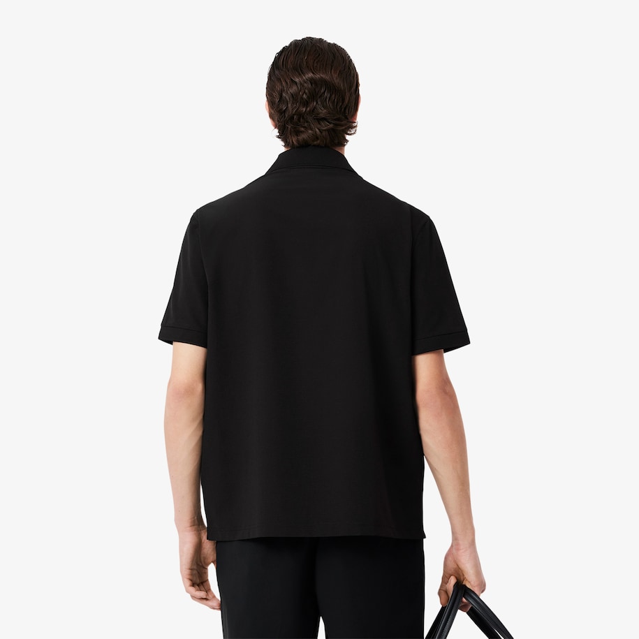 Loose Fit Mesh Polo Shirt image number 2