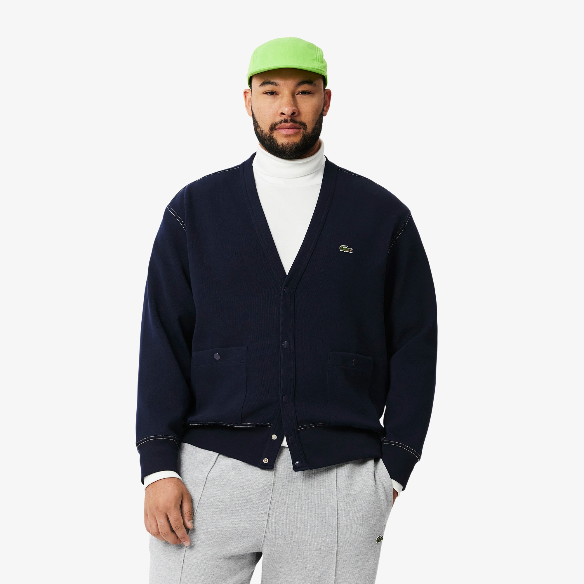 Double Face Piqué Cardigan image number 6