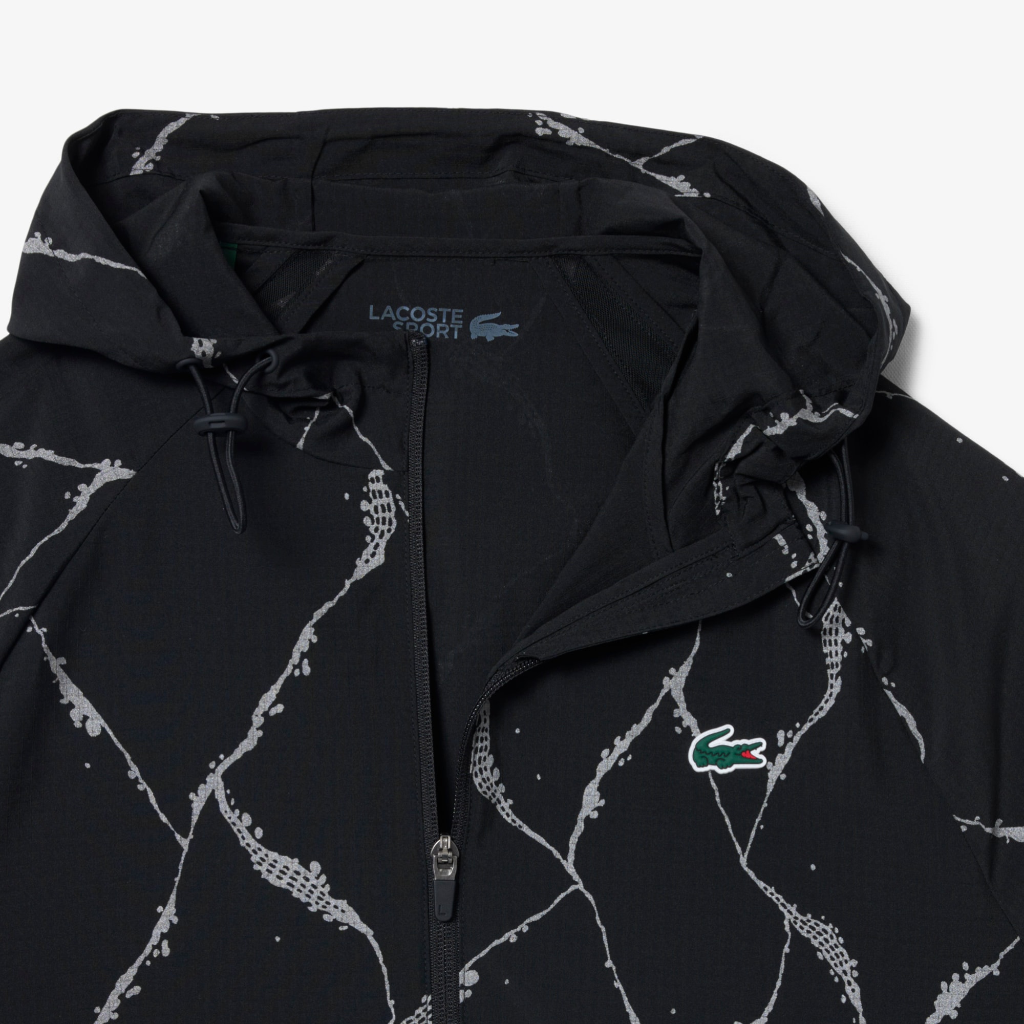 Reflective Crocodile Print Tennis Jacket image number 4