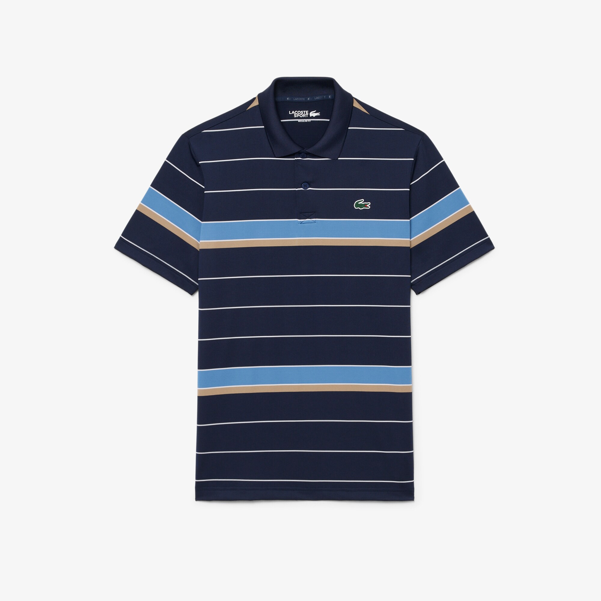 Regular Fit Ultra Dry Striped Golf Polo Shirt image number 3