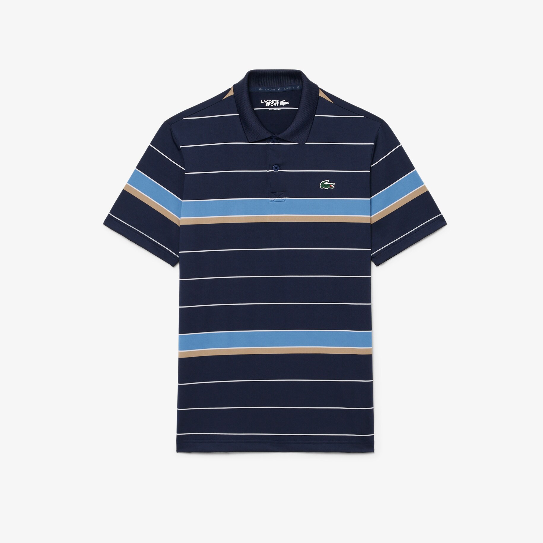 Regular Fit Ultra Dry Striped Golf Polo Shirt image number 0