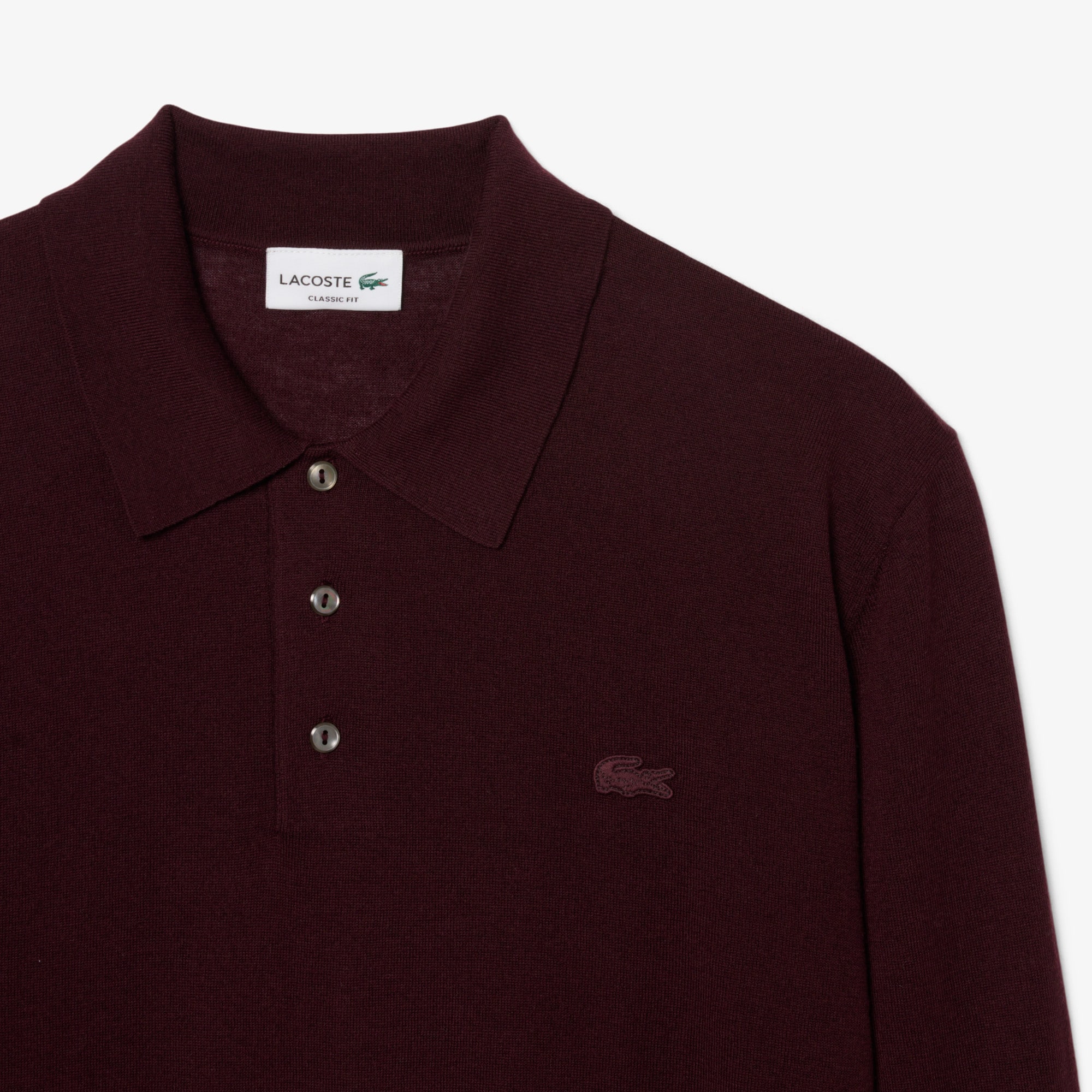 Cashmere Blend Polo Collar Sweater image number 1