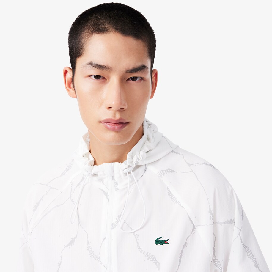 Reflective Crocodile Print Tennis Jacket image number 1