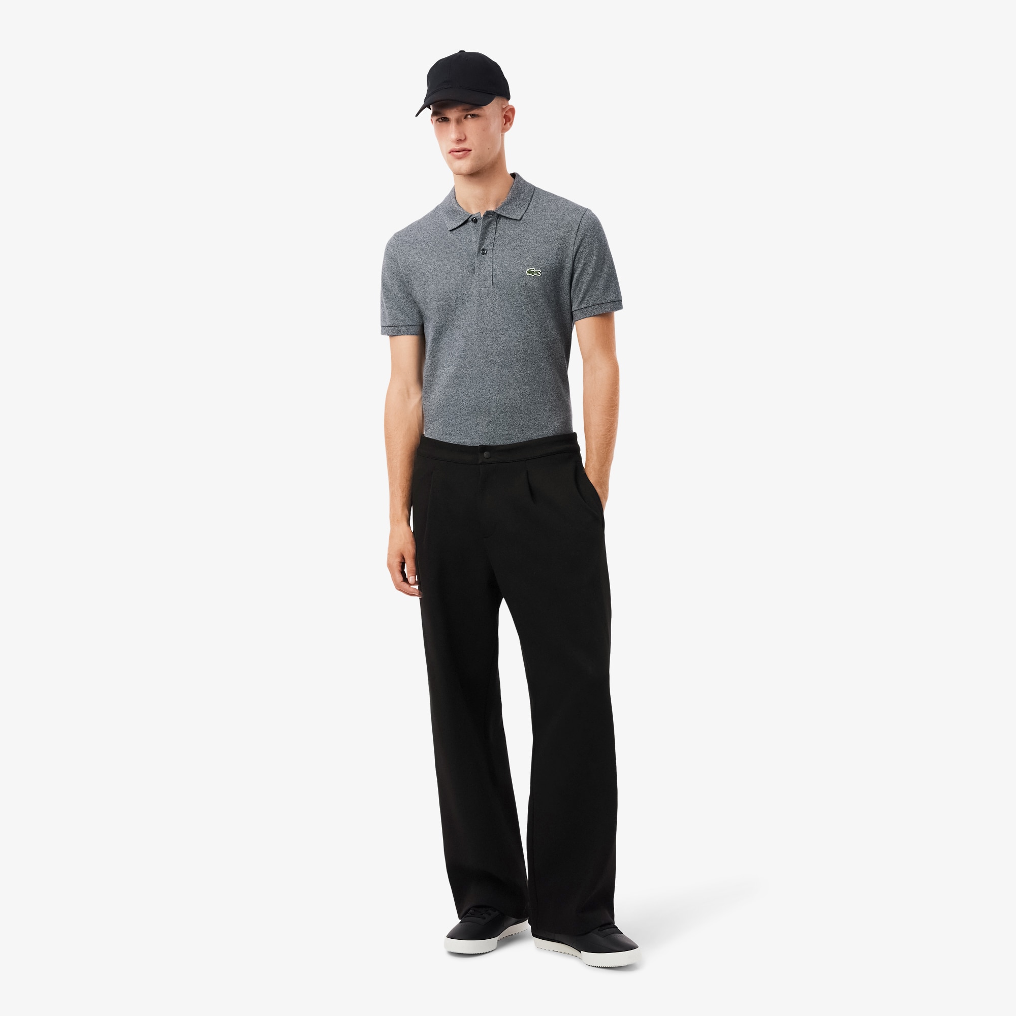 Buy Original Loose Fit Piqué Pleated Pants | Lacoste ID