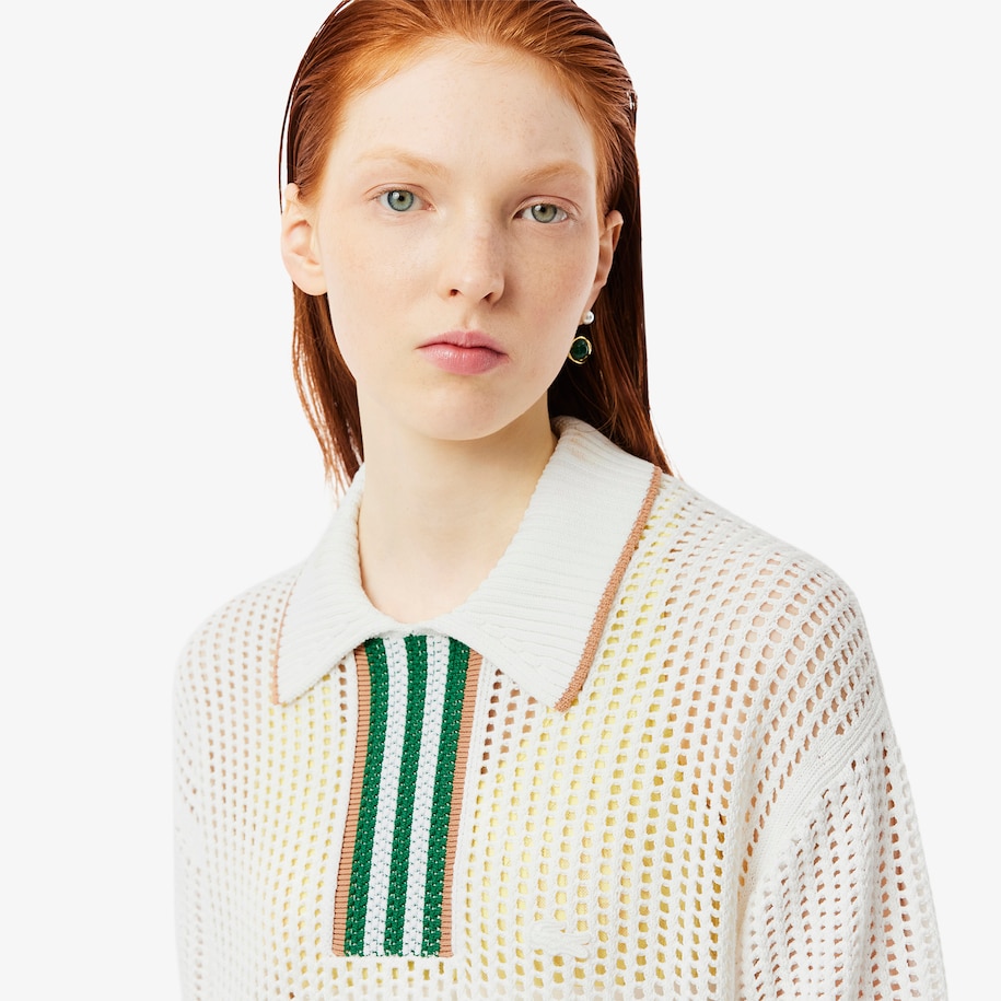 Runway Polo Collar Knit Dress image number 1