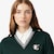 Oversized Embroidery Accent Polo Collar Sweatshirt image number 1