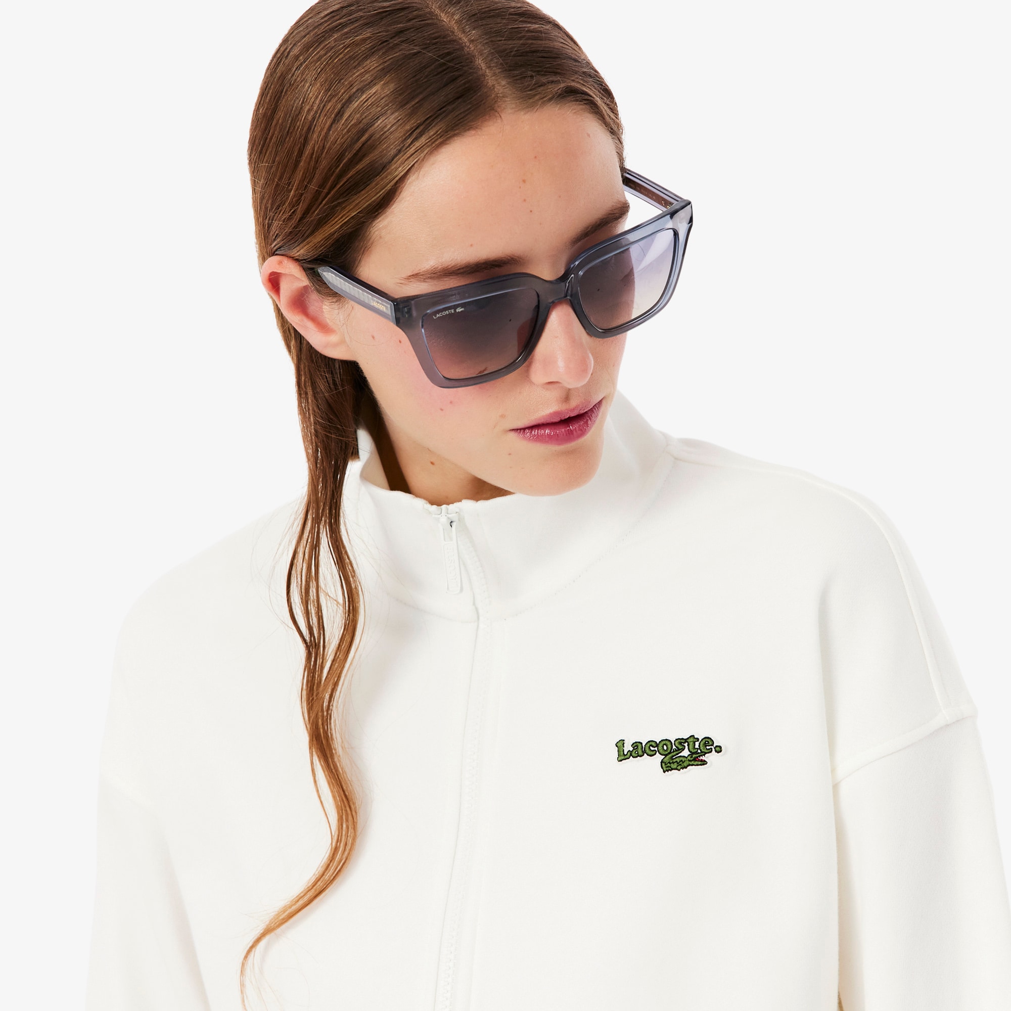 Relaxed Fit Zipped Badge Sweatshirt image number 1