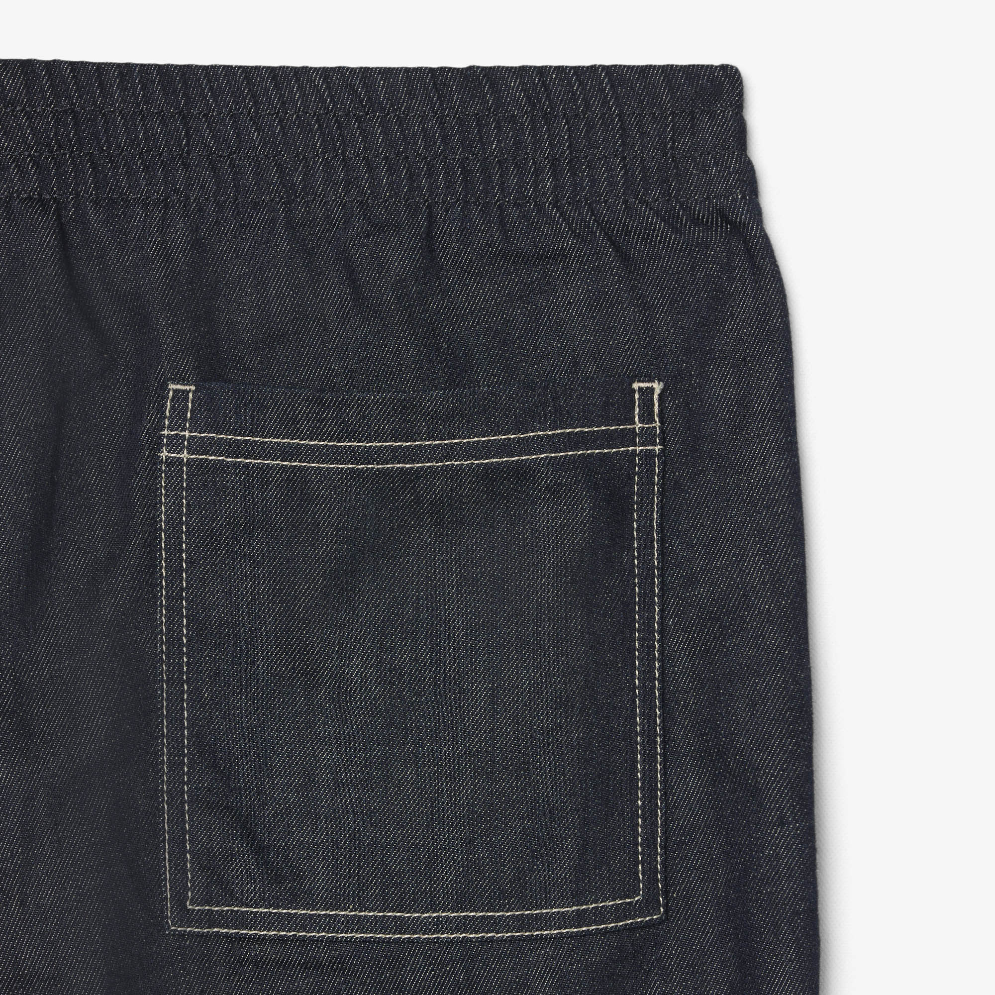 Relaxed Fit Elasticated Waist Denim Pants image number 6