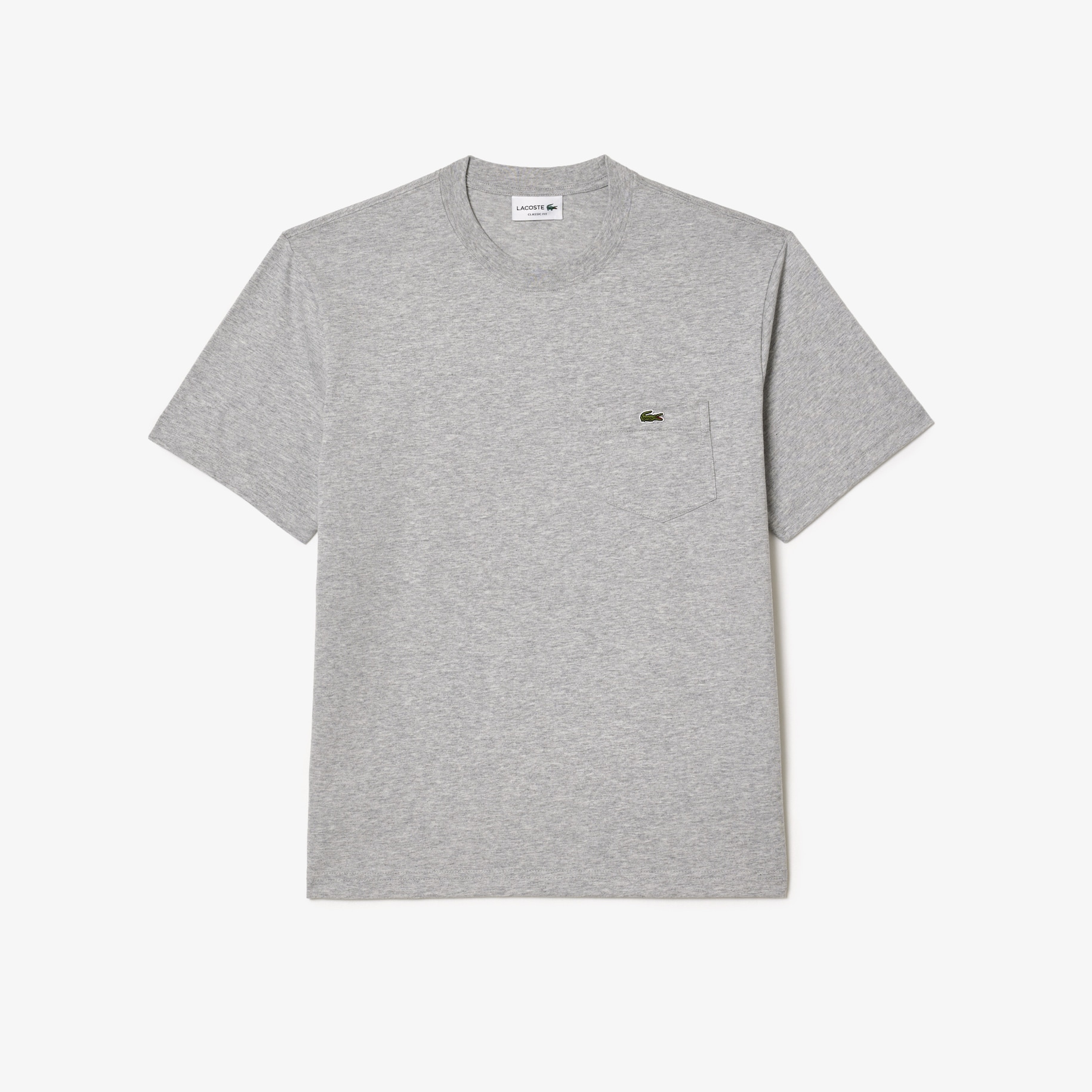 Cotton T-shirt with Breast Pocket image number 3
