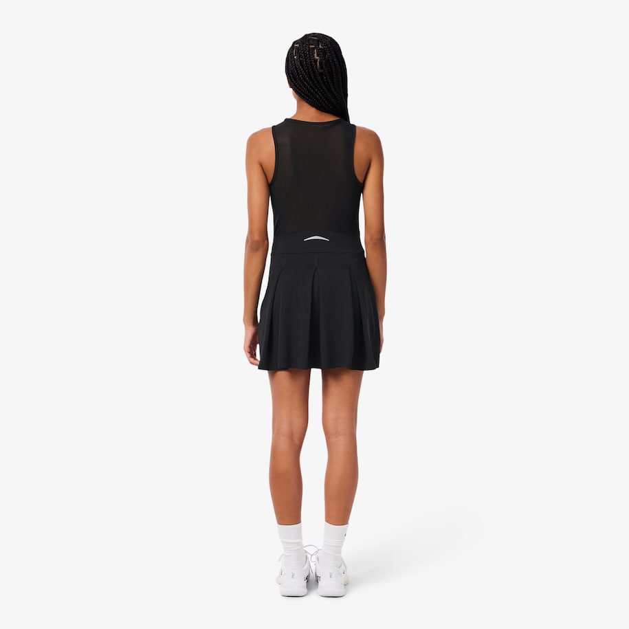Dual Fabric Pleated Stretch Tennis Dress image number 2