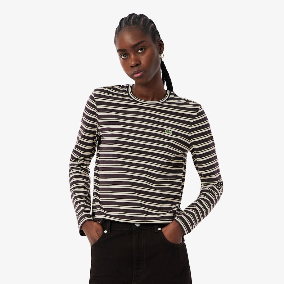 Long Sleeved Striped Jersey T-shirt image number 0