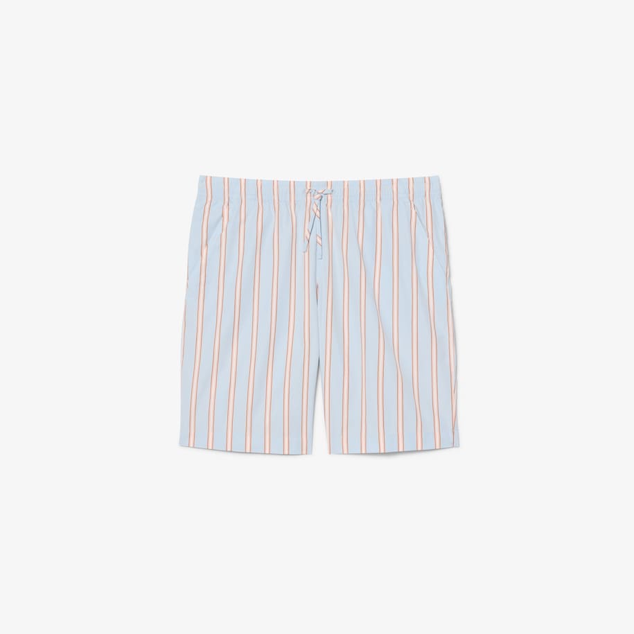 Striped Cotton Poplin Shorts image number 0