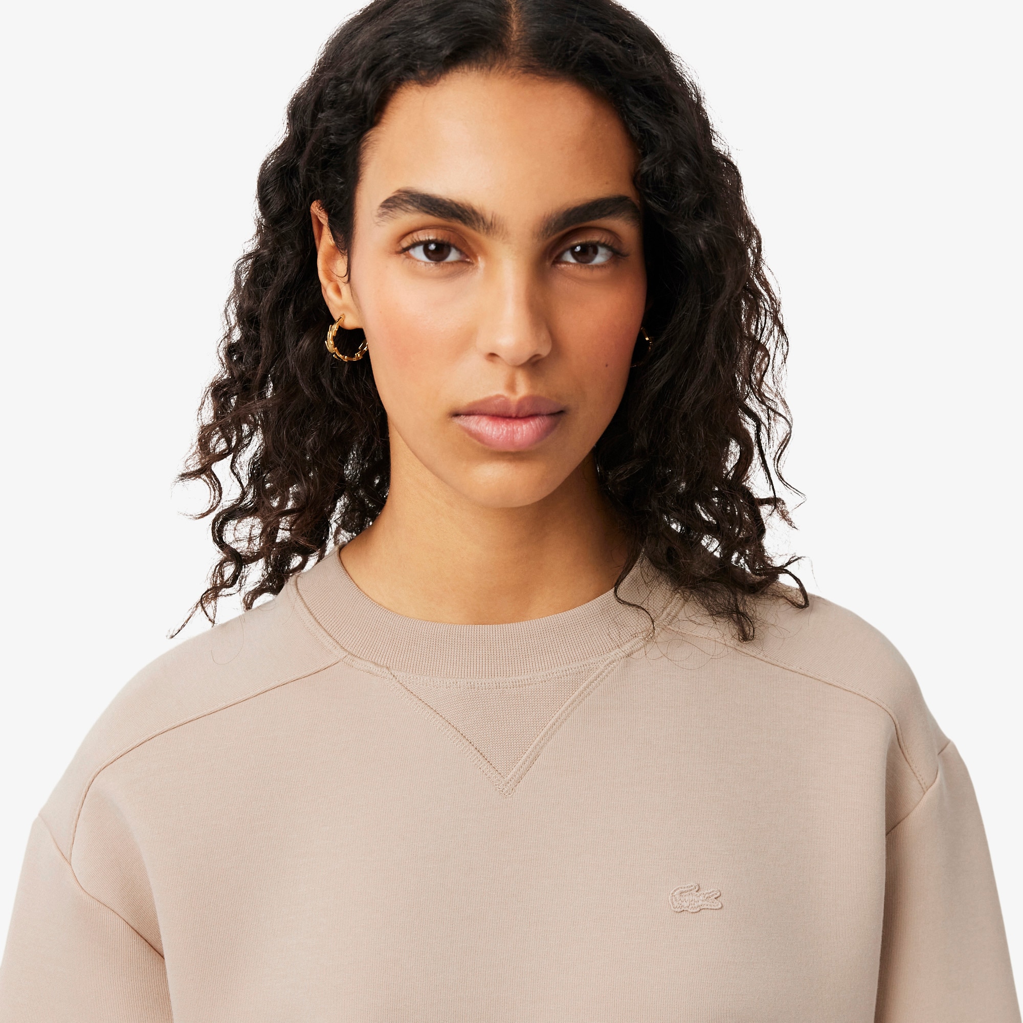 Oversized Cotton Sweatshirt Dress image number 1