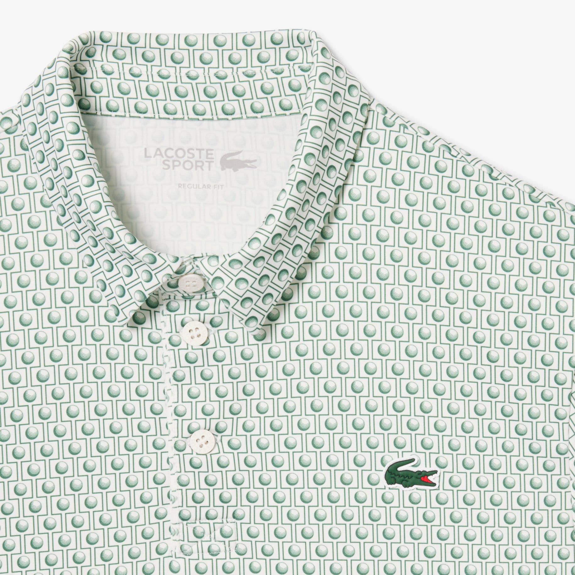 Regular Fit Printed Golf Polo Shirt image number 4