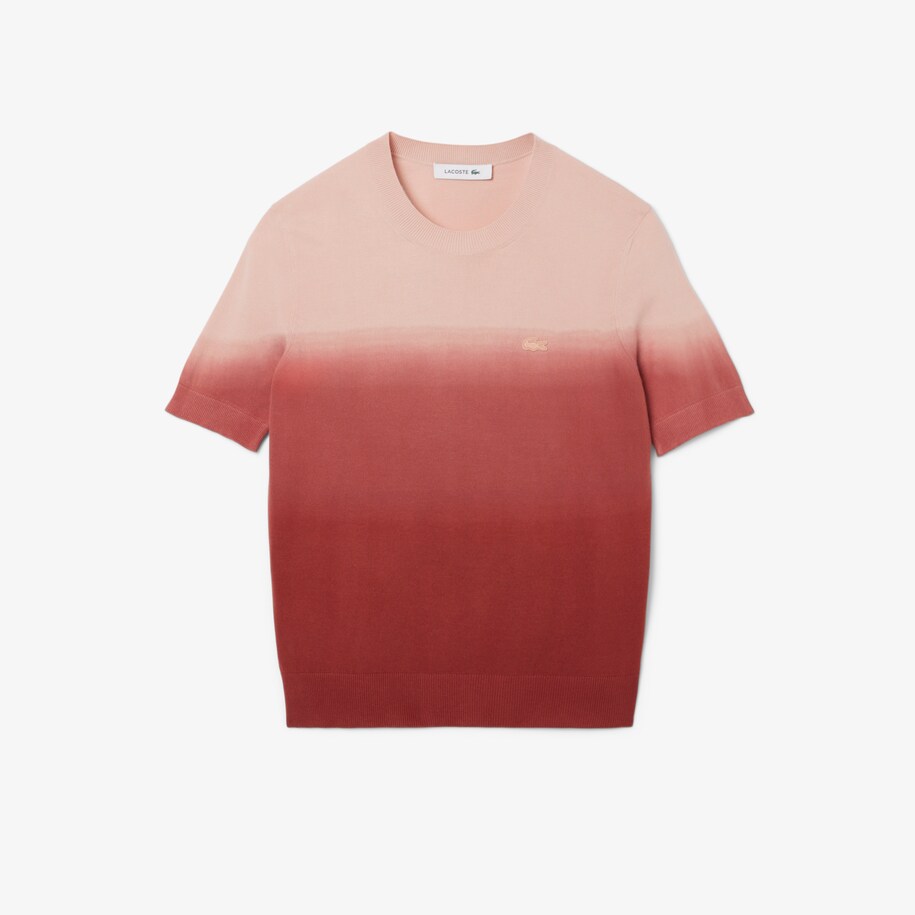 Short Sleeved Ombré Effect Sweater image number 3