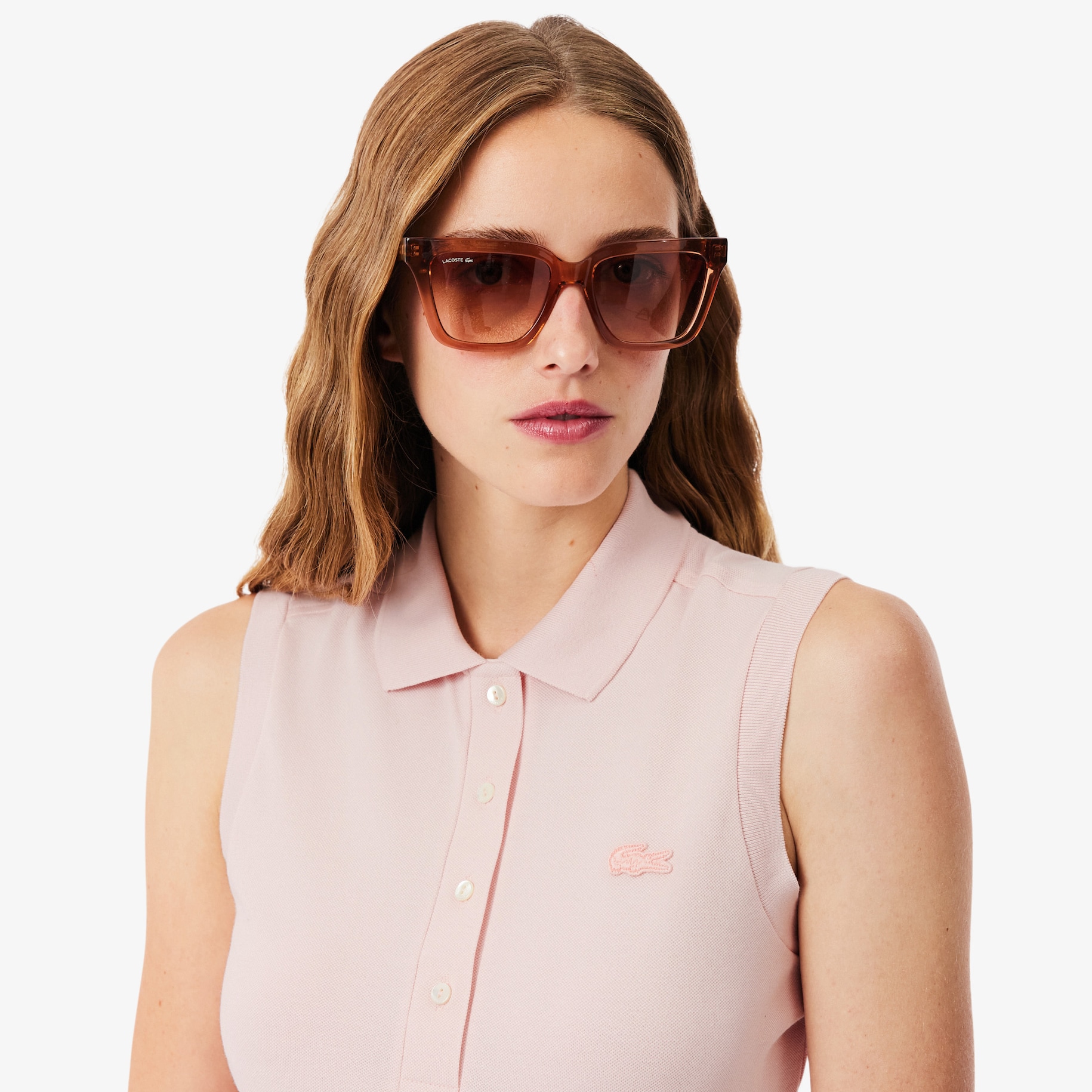 Slim Fit L.12.D Sleeveless Stretch Polo Shirt image number 1