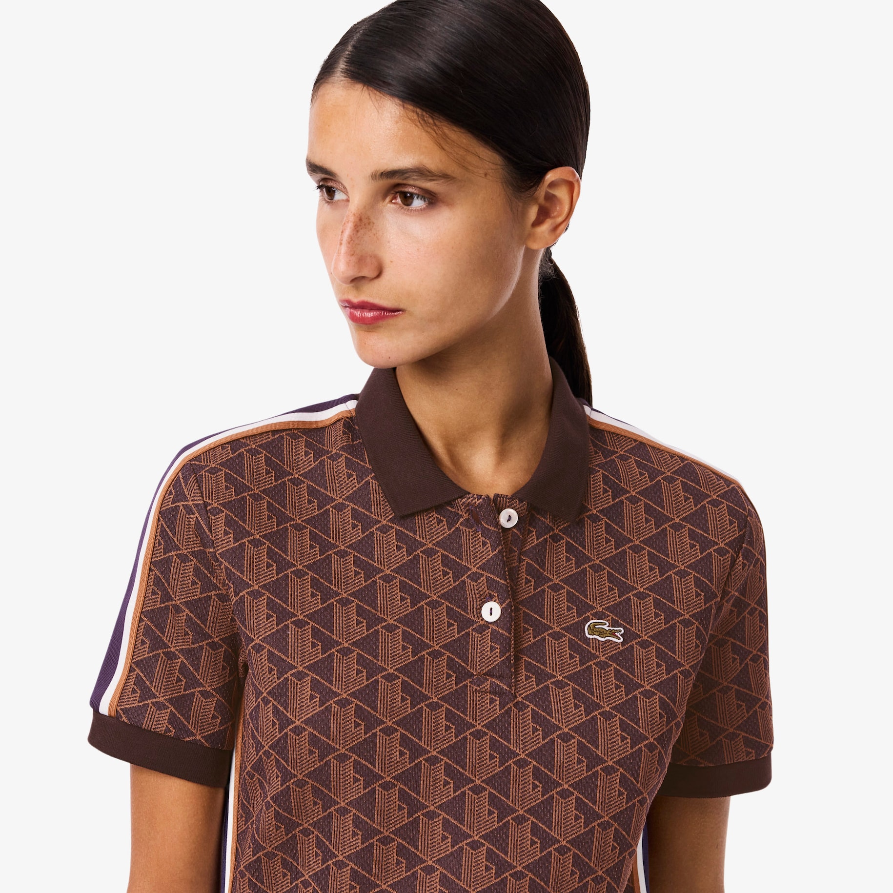 Slim Fit Monogram Polo Dress image number 1