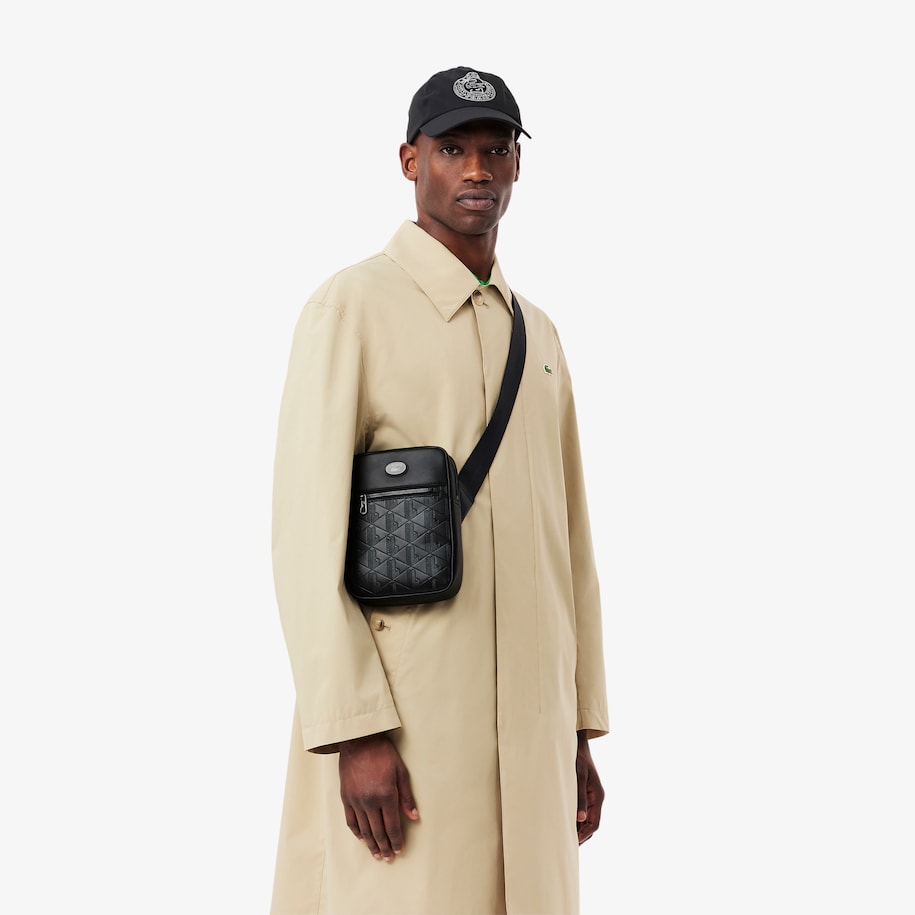 Leather Monogram Print Vertical Satchel image number 6