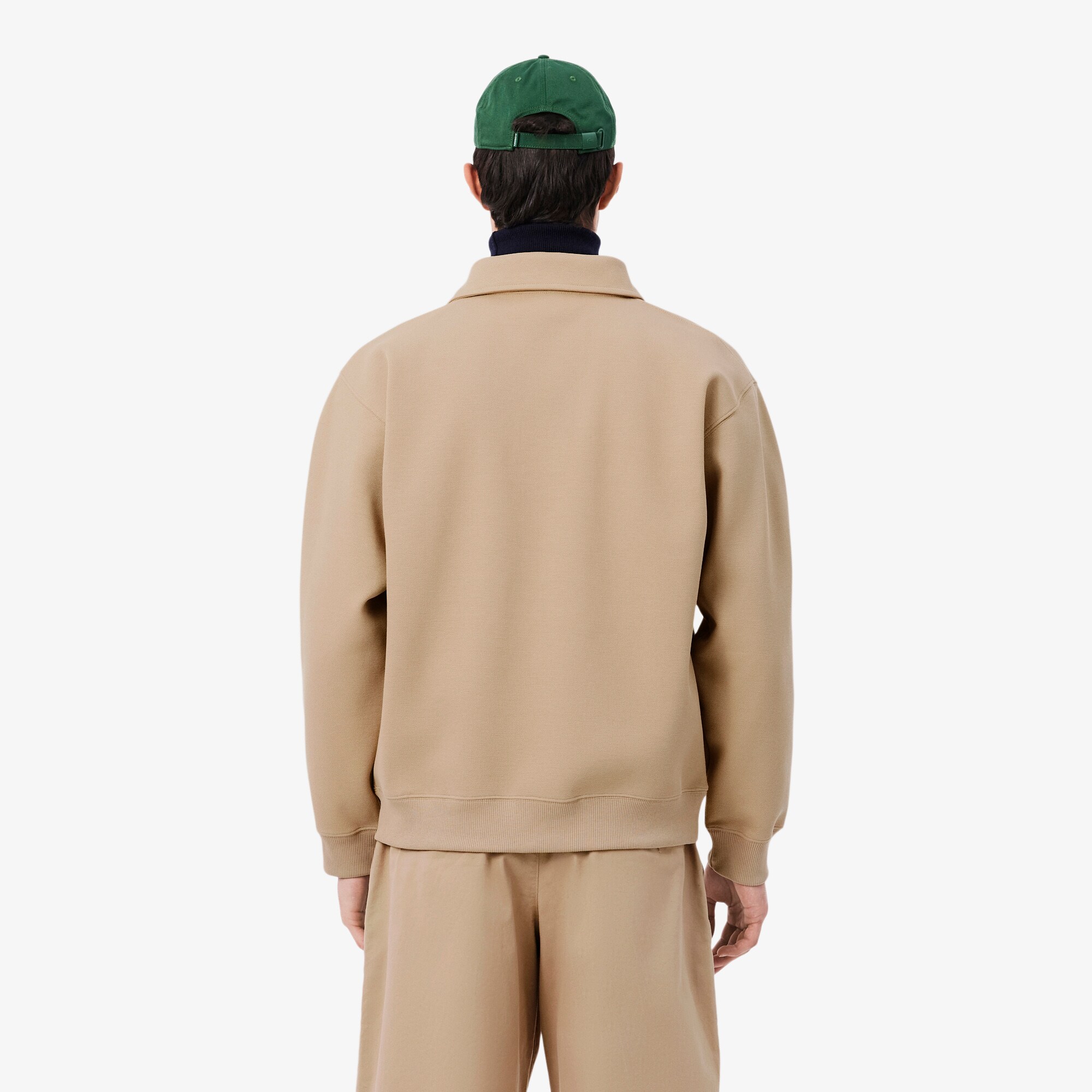 Polo Collar Piqu&eacute; Sweatshirt image number 2