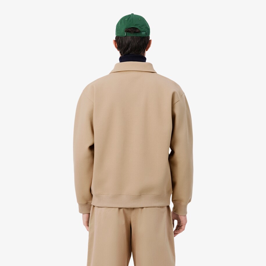 Polo Collar Piqu&eacute; Sweatshirt image number 2