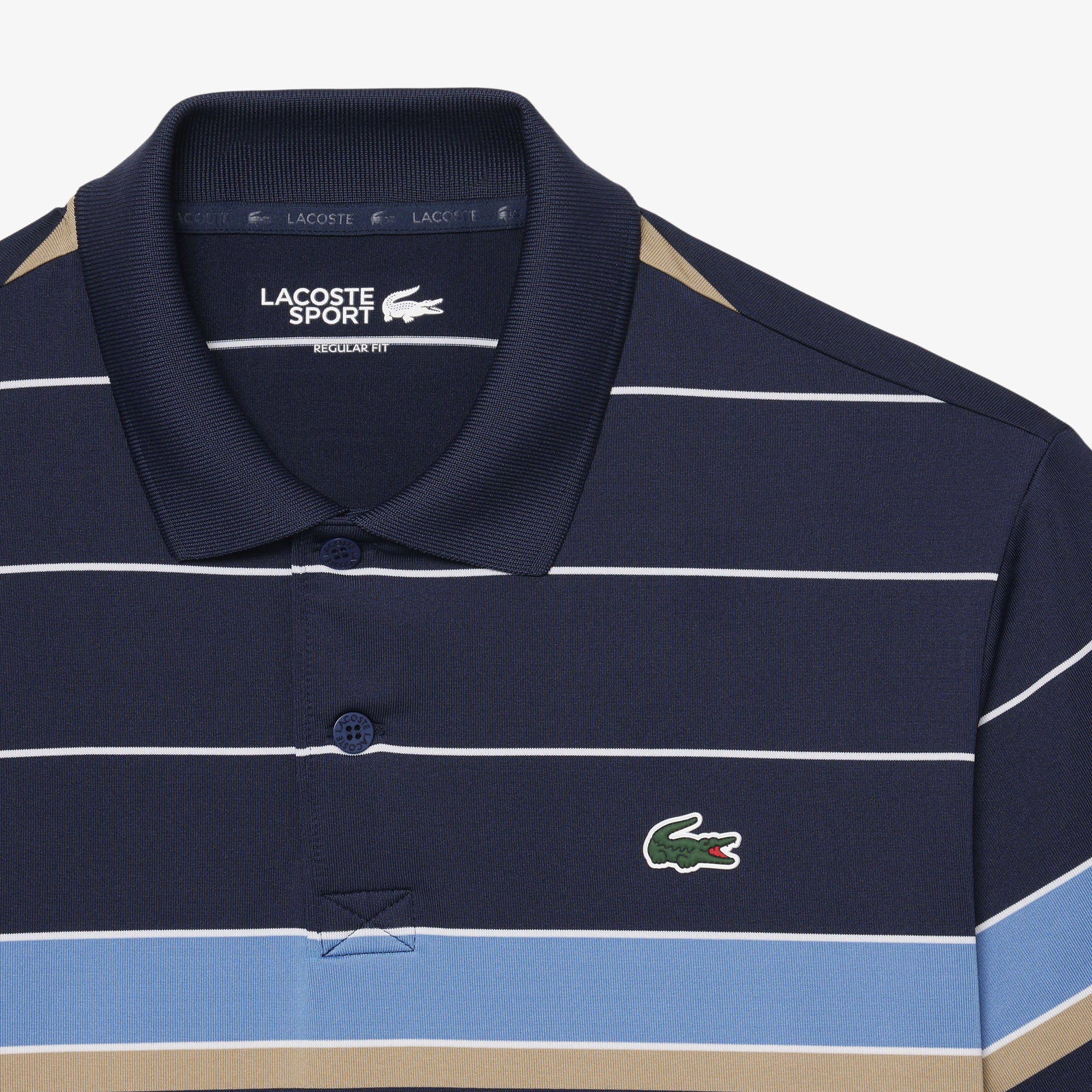 Regular Fit Ultra Dry Striped Golf Polo Shirt image number 1