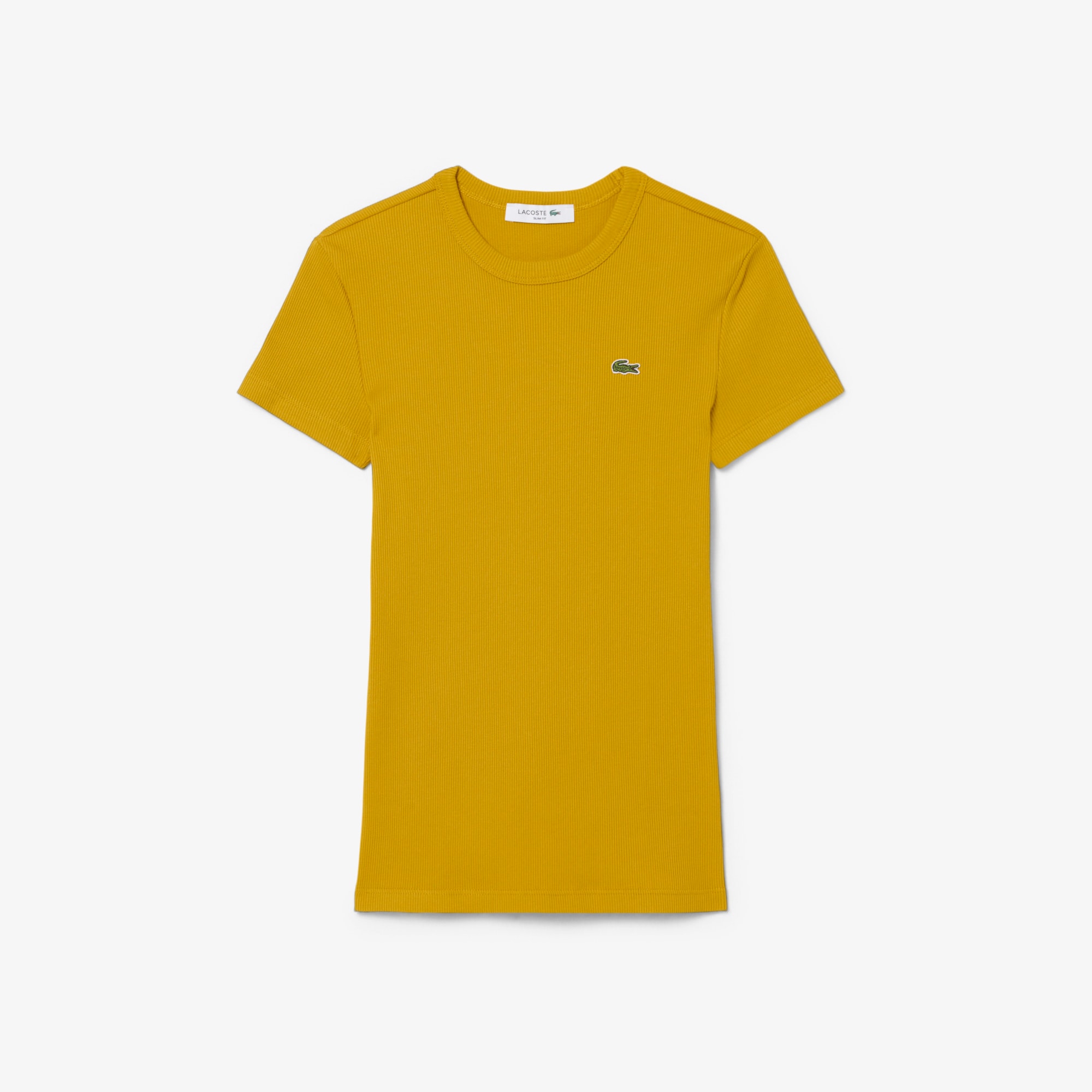 Slim Fit Ribbed Cotton T-shirt image number 3