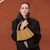 Small Lenglen Suede Leather Purse image number 7