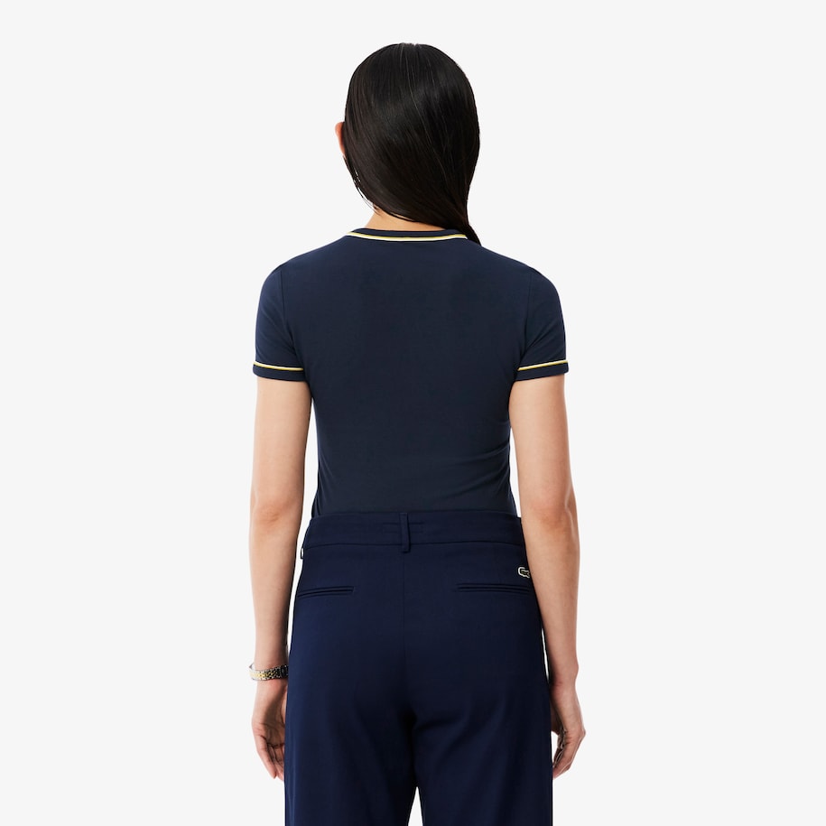 Contrast Trim Jersey T-shirt image number 2