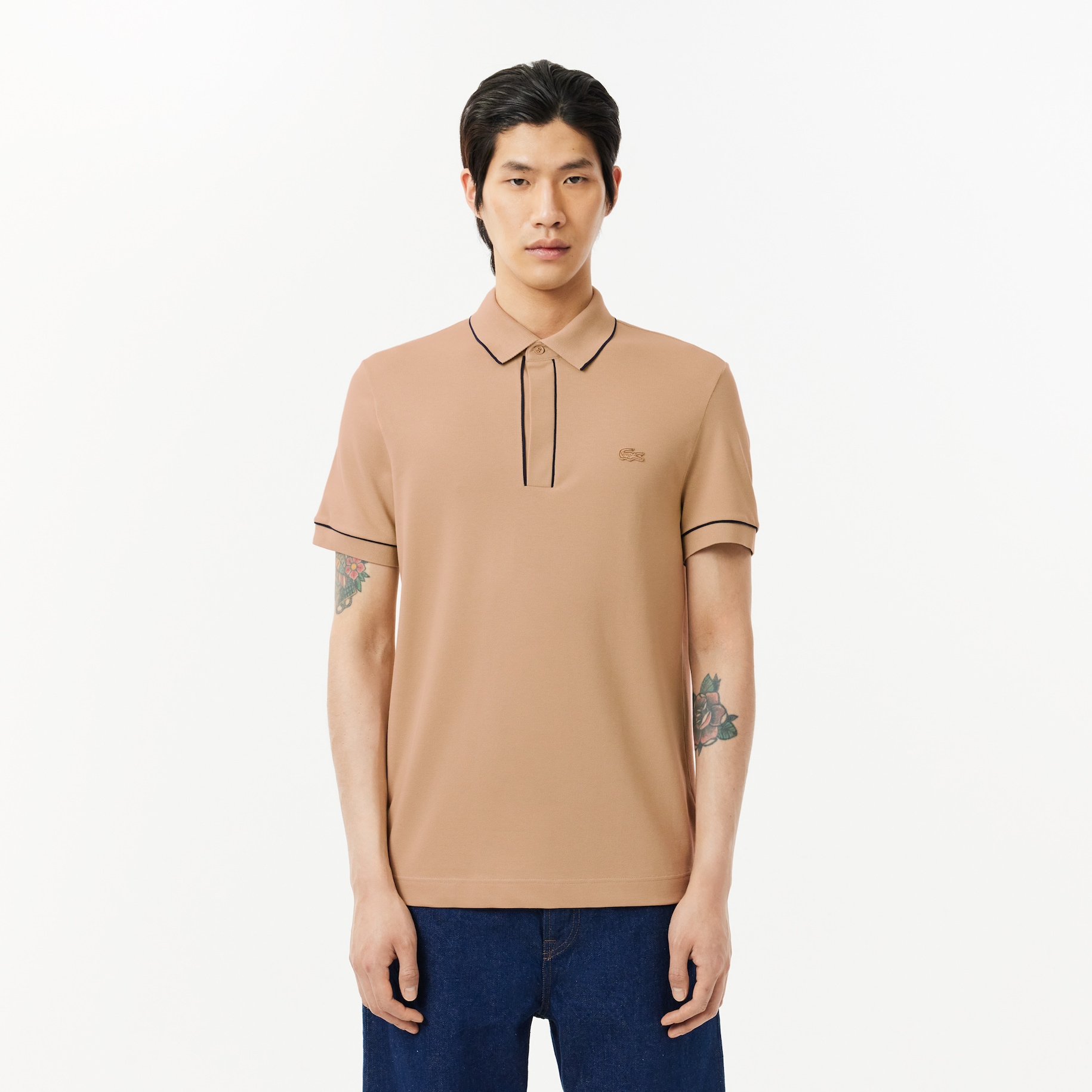 Regular Fit Paris Stretch Piqué Polo Shirt image number 0