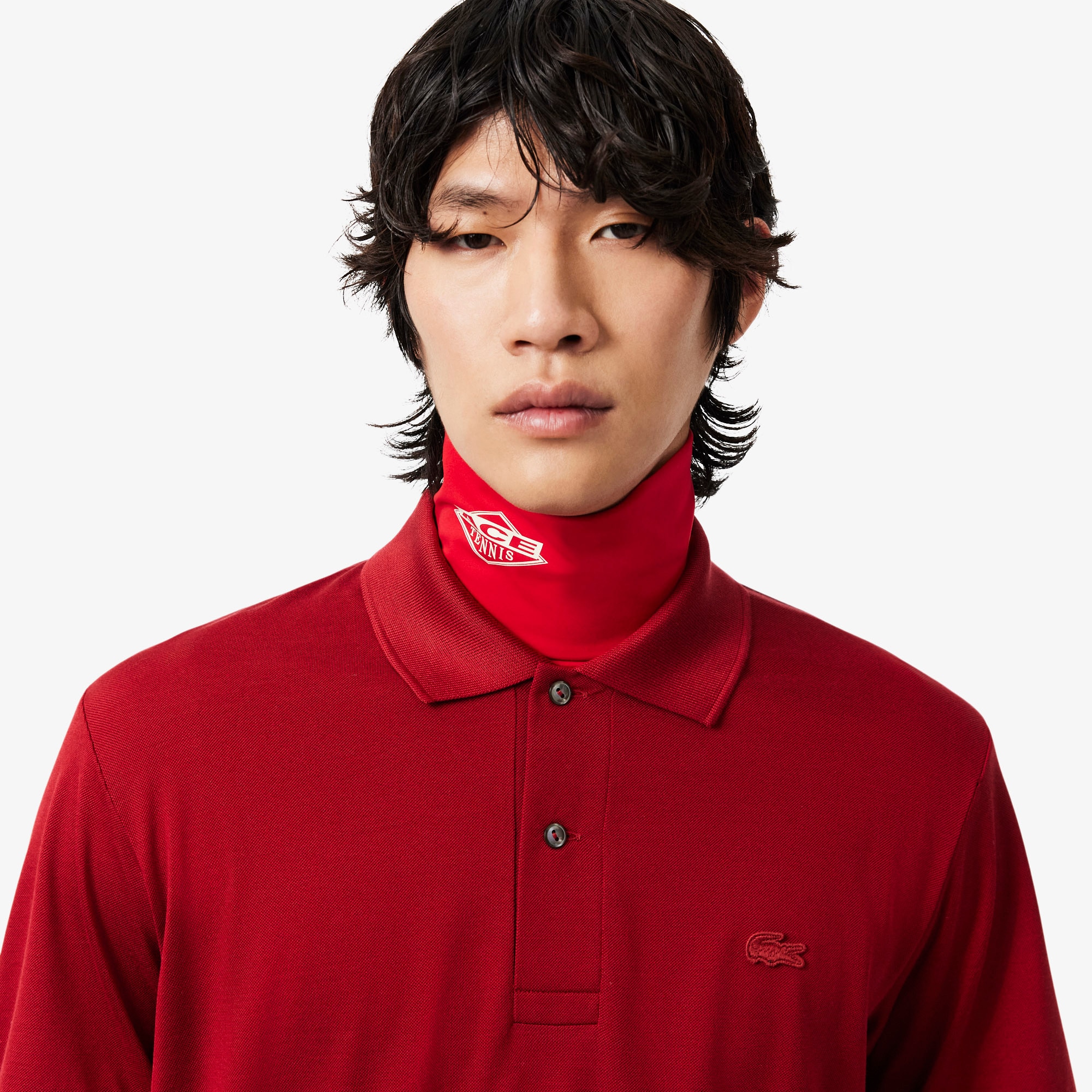 Runway Classic Fit Silk Piqu&eacute; Polo Shirt image number 1