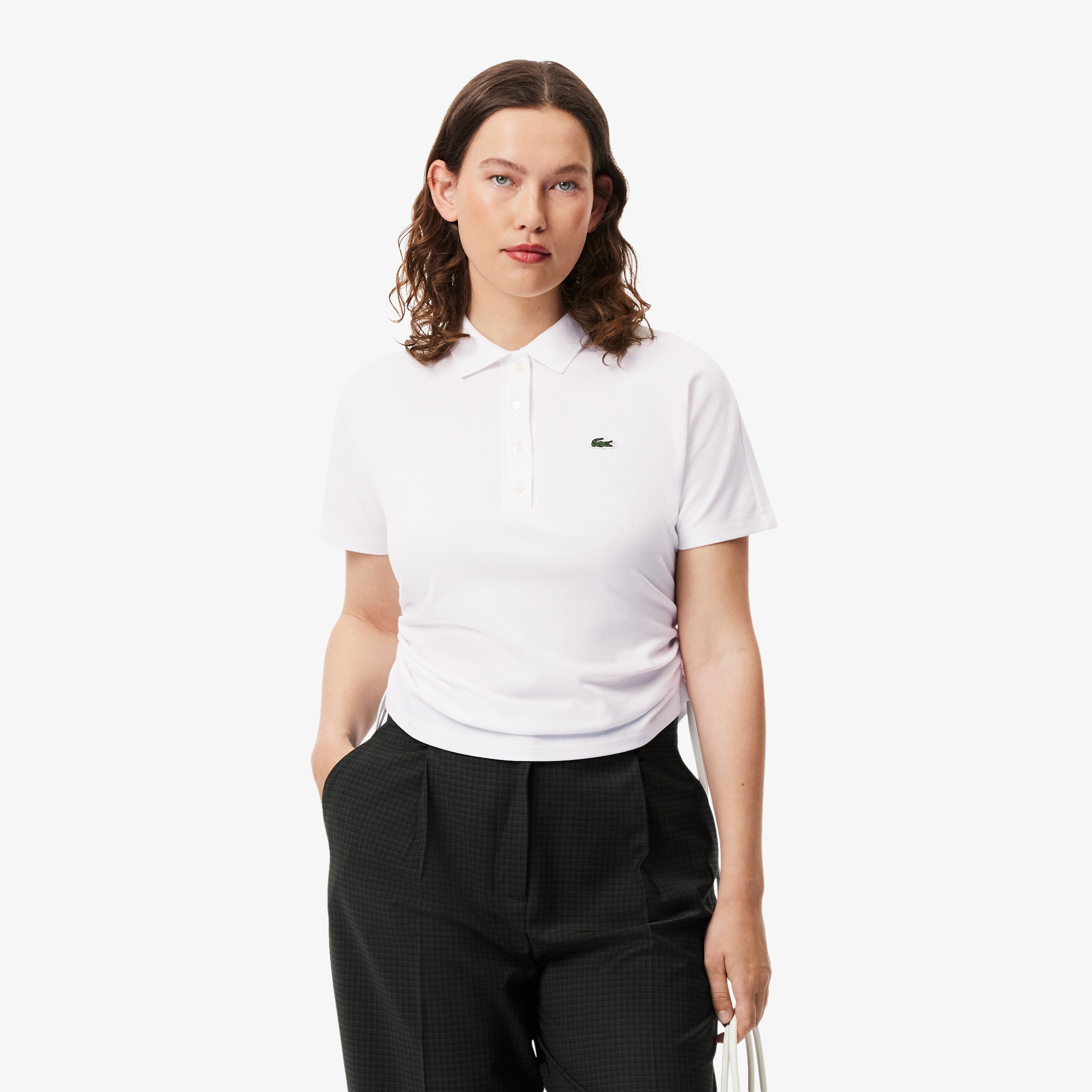 Slim Fit Adjustable Piqu&eacute; Polo Shirt image number 6