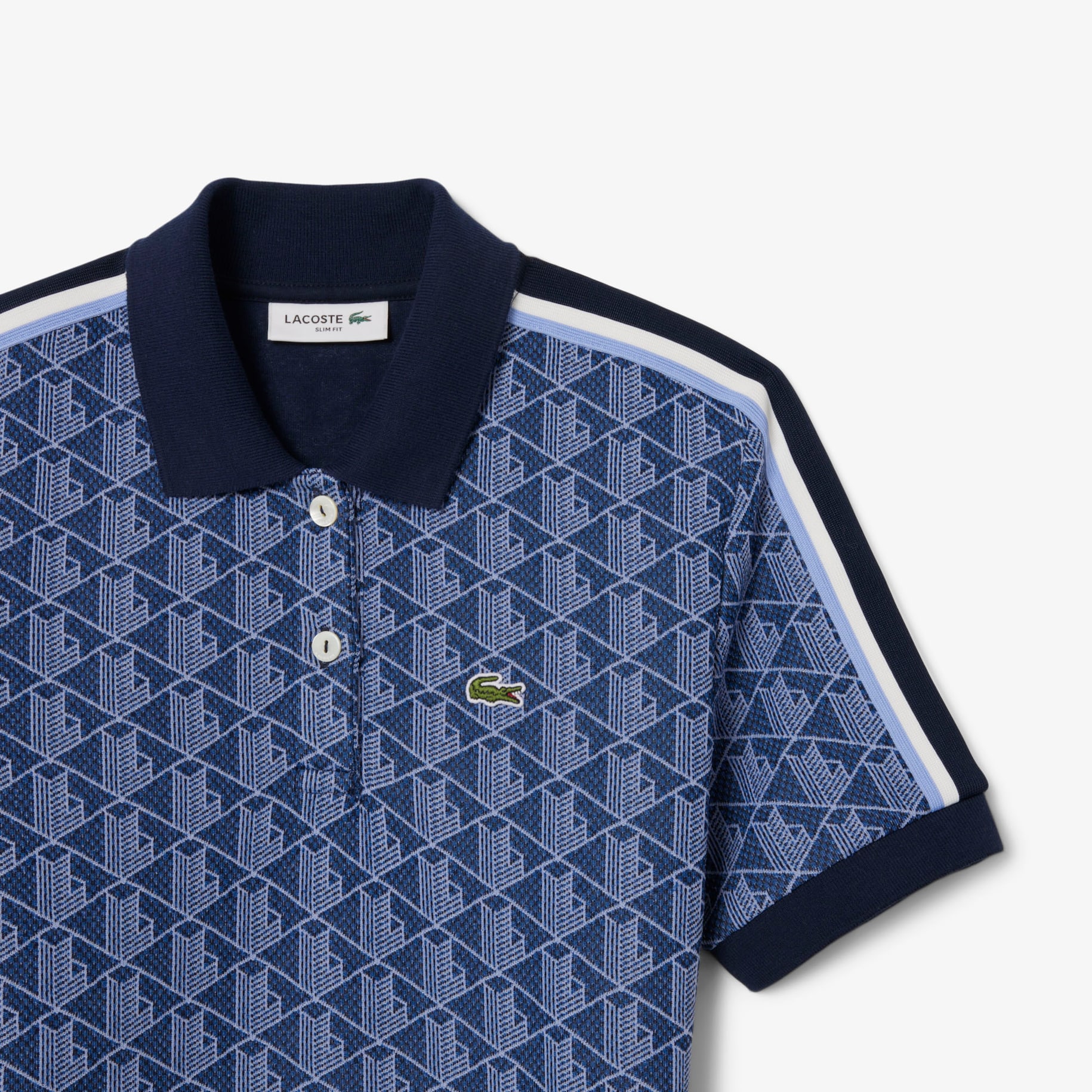 Slim Fit Monogram Polo Dress image number 4