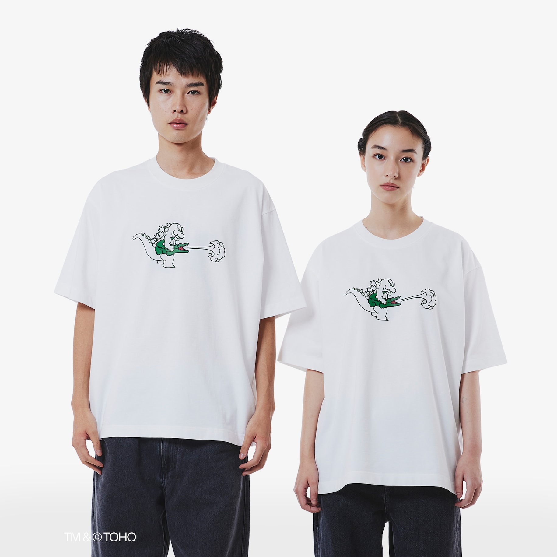 T-shirt Lacoste & Godzilla image number 1