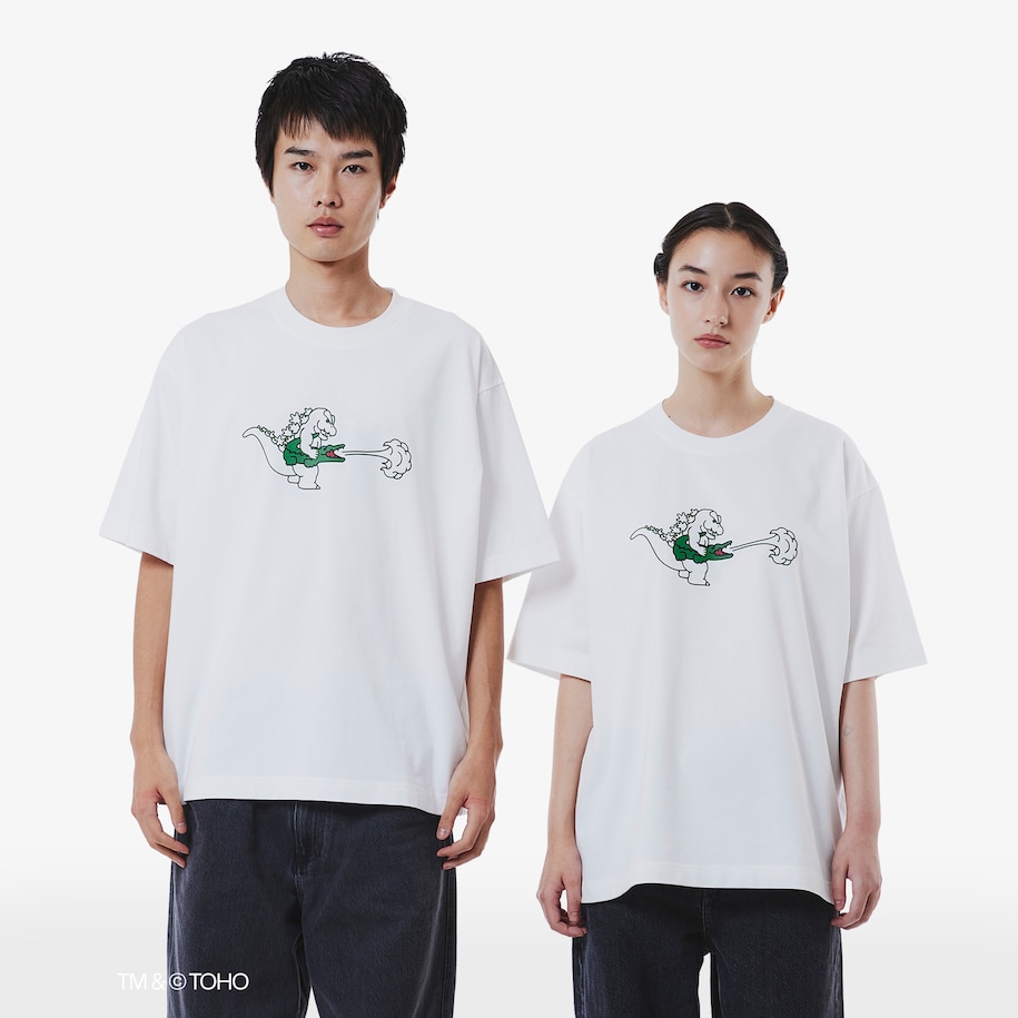 T-shirt Lacoste & Godzilla image number 1