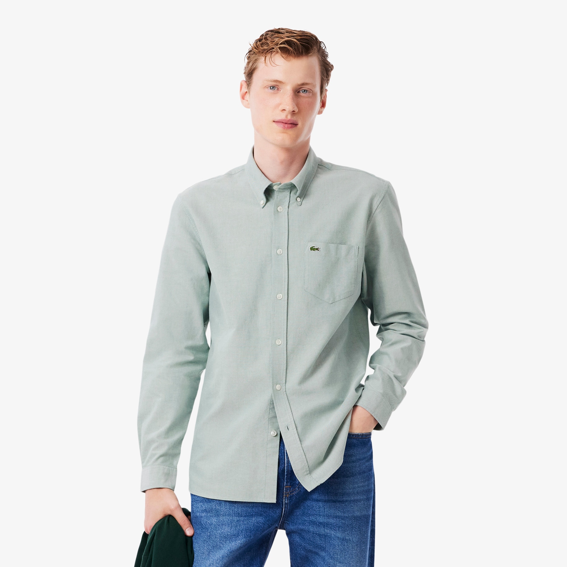 Regular Fit Short Sleeved Oxford Shirt image number 0
