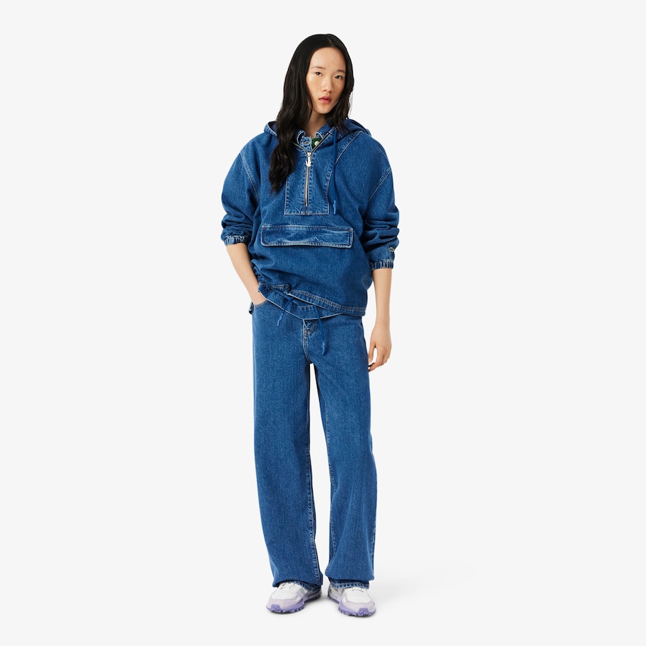 Wide Leg Denim Pants image number 0