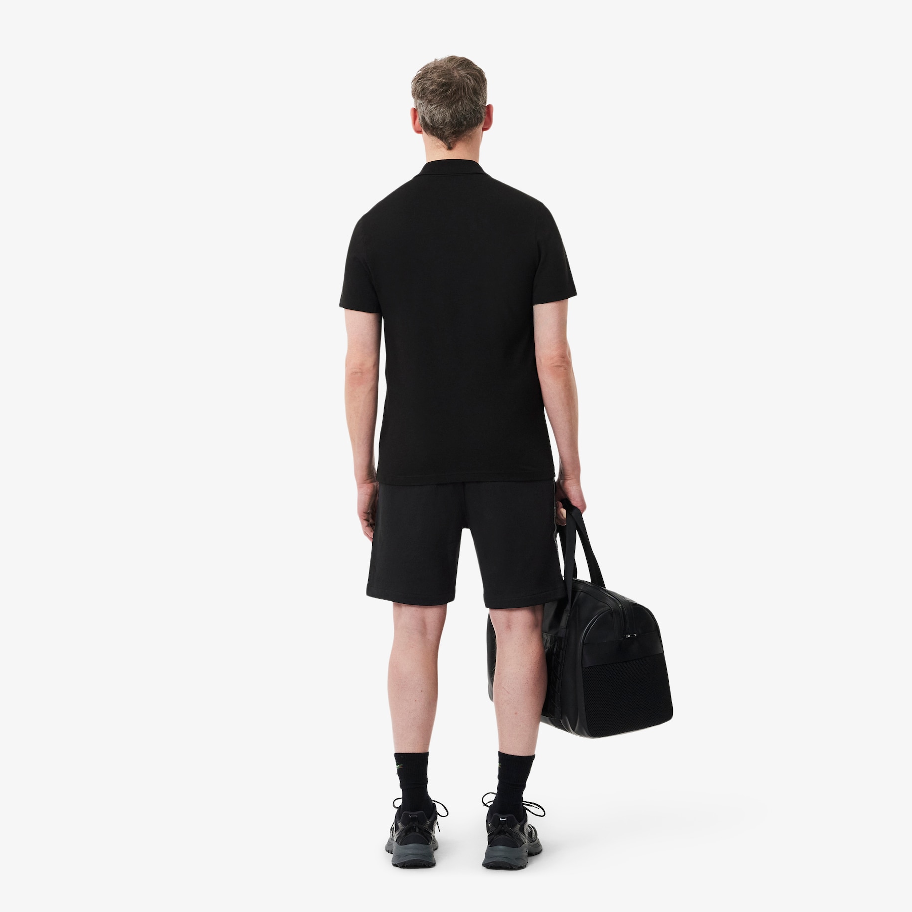 Regular Fit Logo Stripe Fleece Shorts image number 2