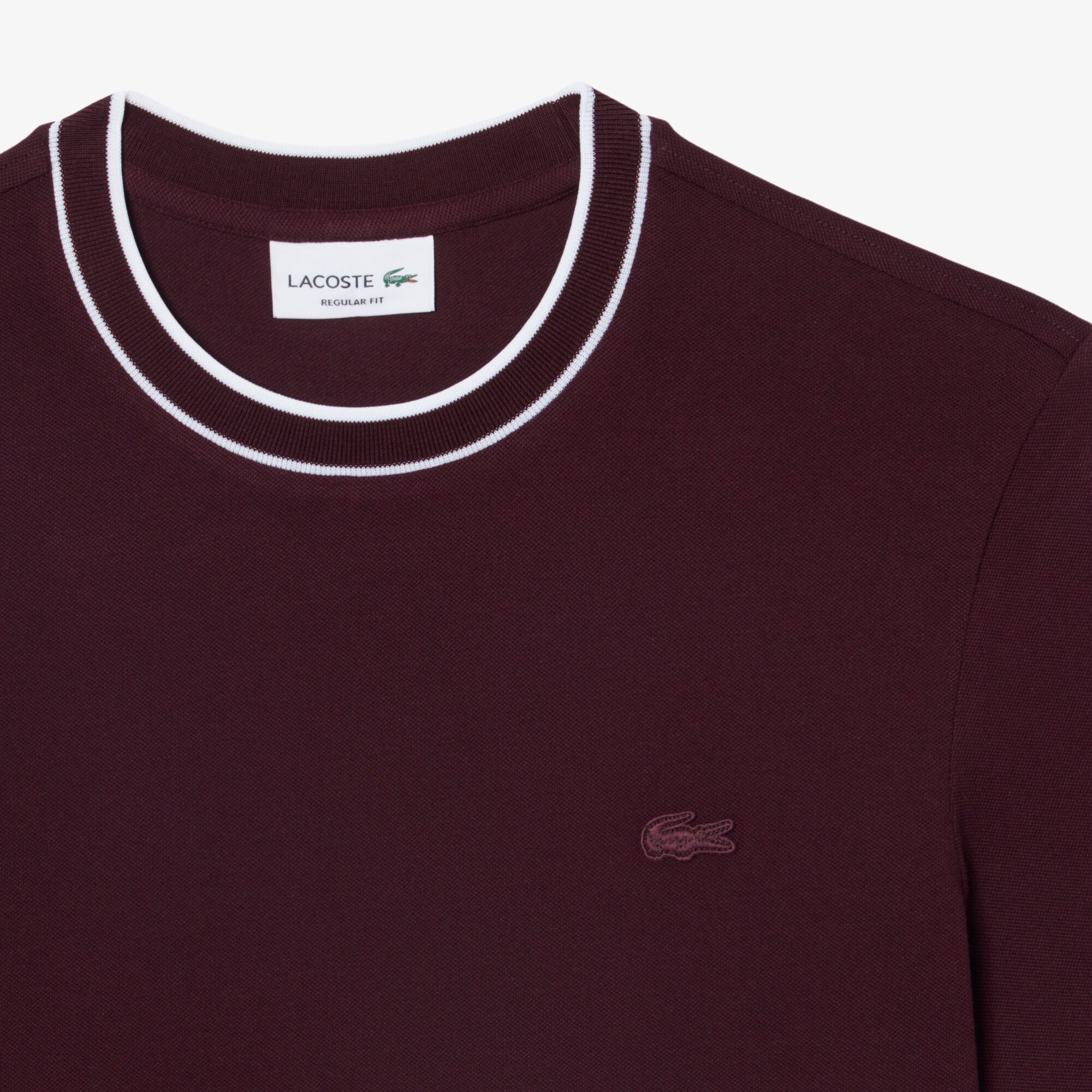 Stretch Piqu&eacute; Stripe Collar T-shirt image number 4