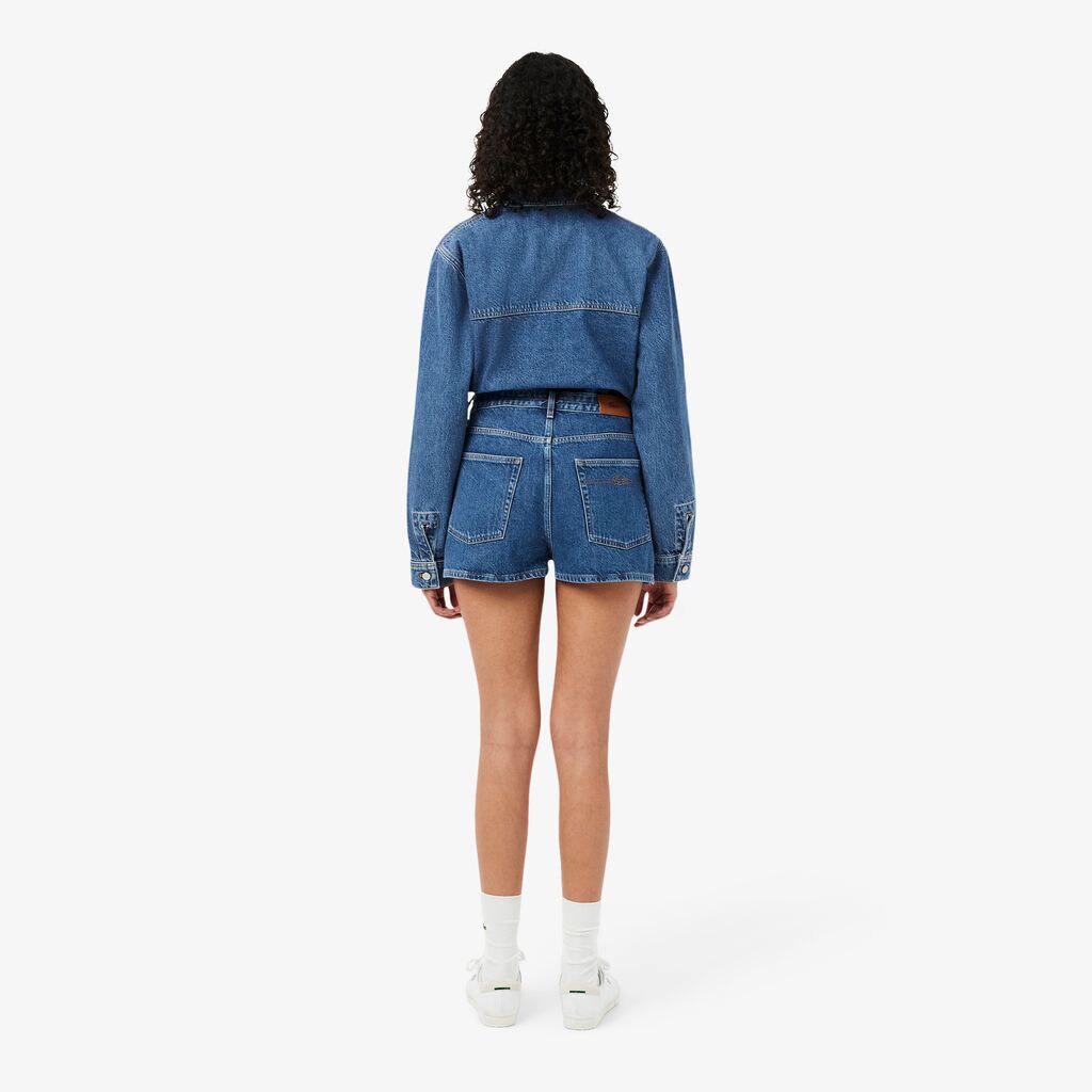Cotton Denim Shorts image number 2