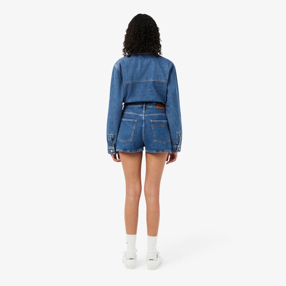 Cotton Denim Shorts image number 2