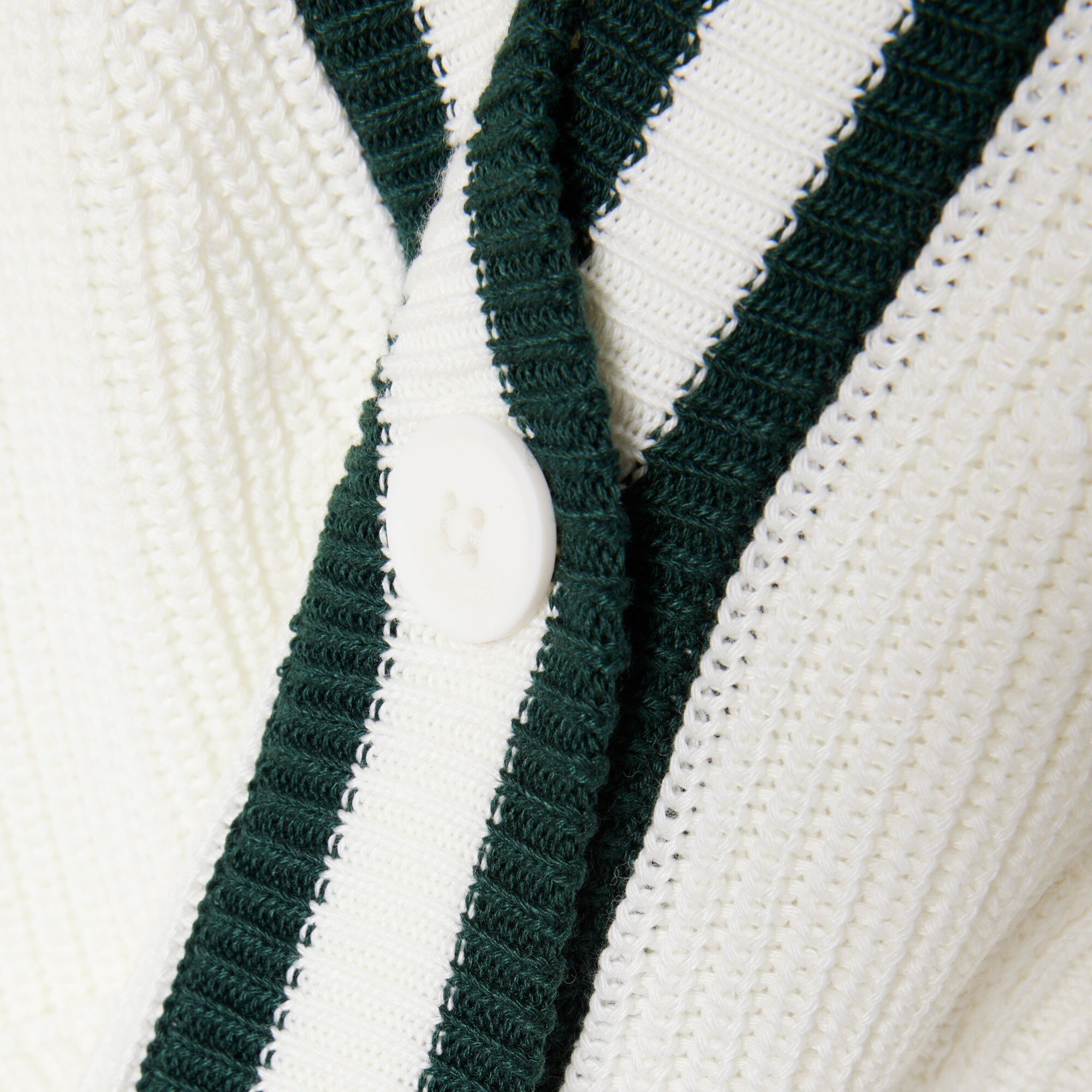 Badge Accent Wool Blend Golf Cardigan image number 7