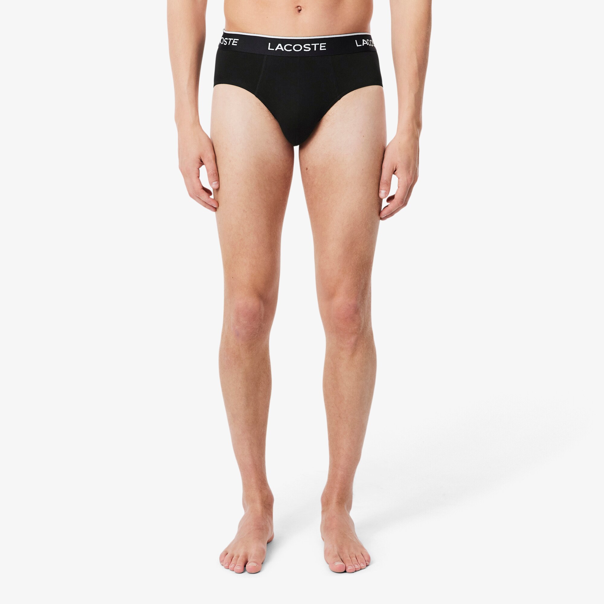 3-Pack Plain Cotton Logo Briefs image number 1