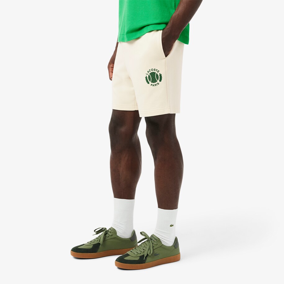 Regular Fit 3D Print Fleece Shorts image number 1