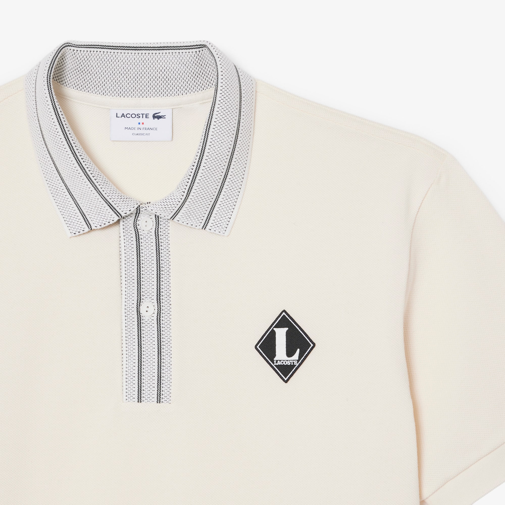 French Made Classic Fit Badge Polo Shirt image number 4
