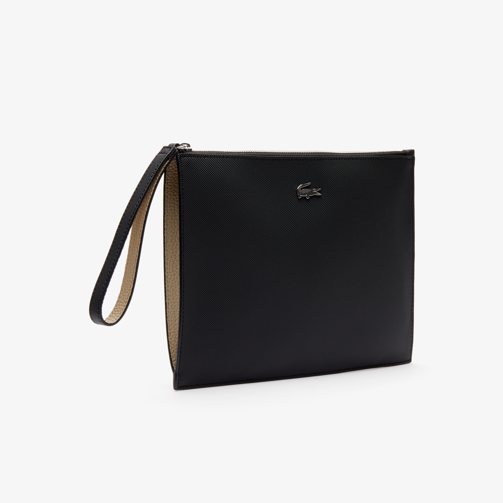Unisex Anna Coated Piqué Canvas Zip Clutch image number 3
