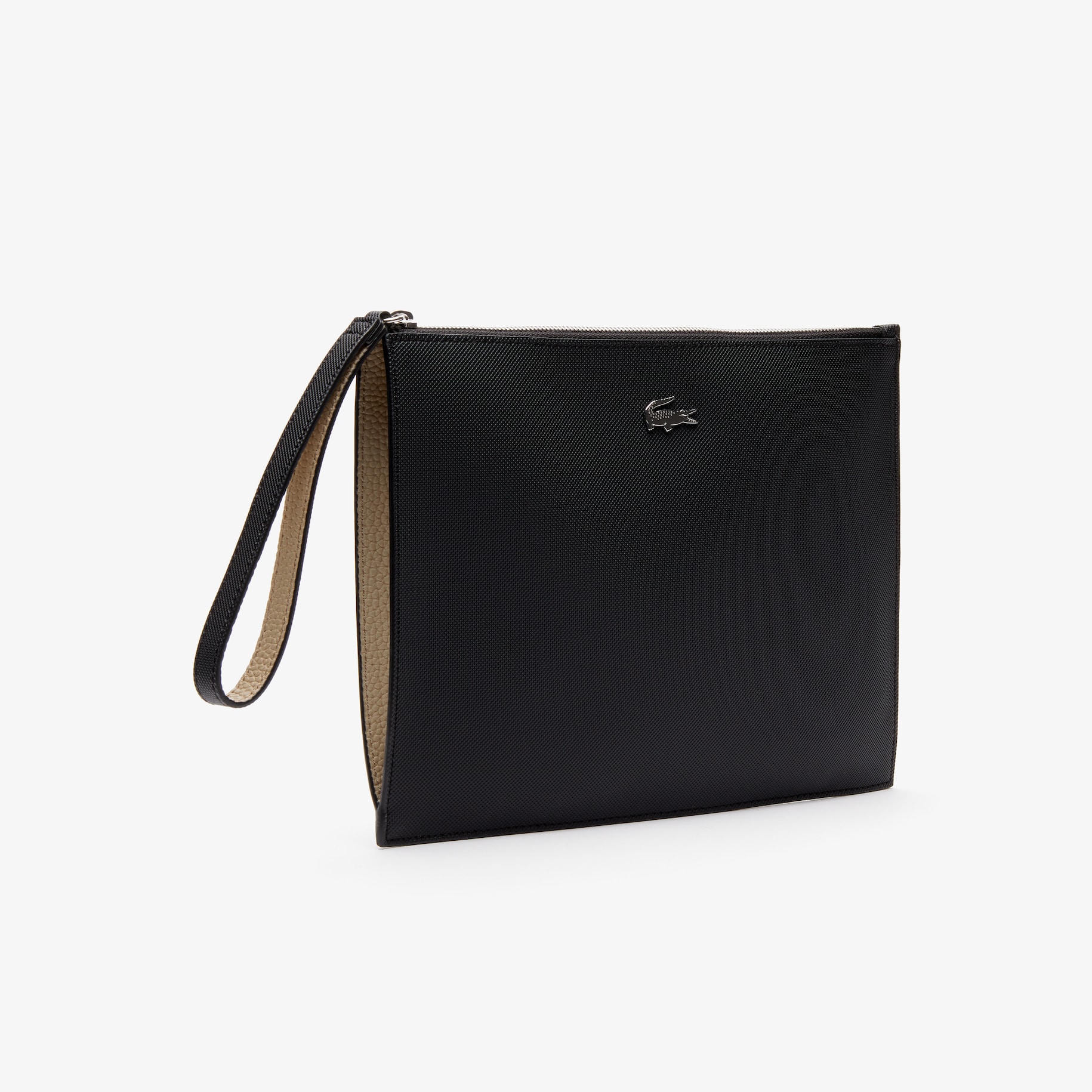 Unisex Anna Coated Piqué Canvas Zip Clutch image number 3