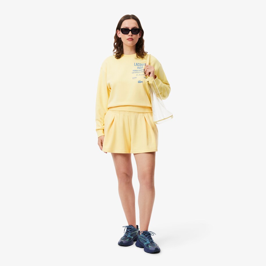 Pleated Fleece Shorts image number 7