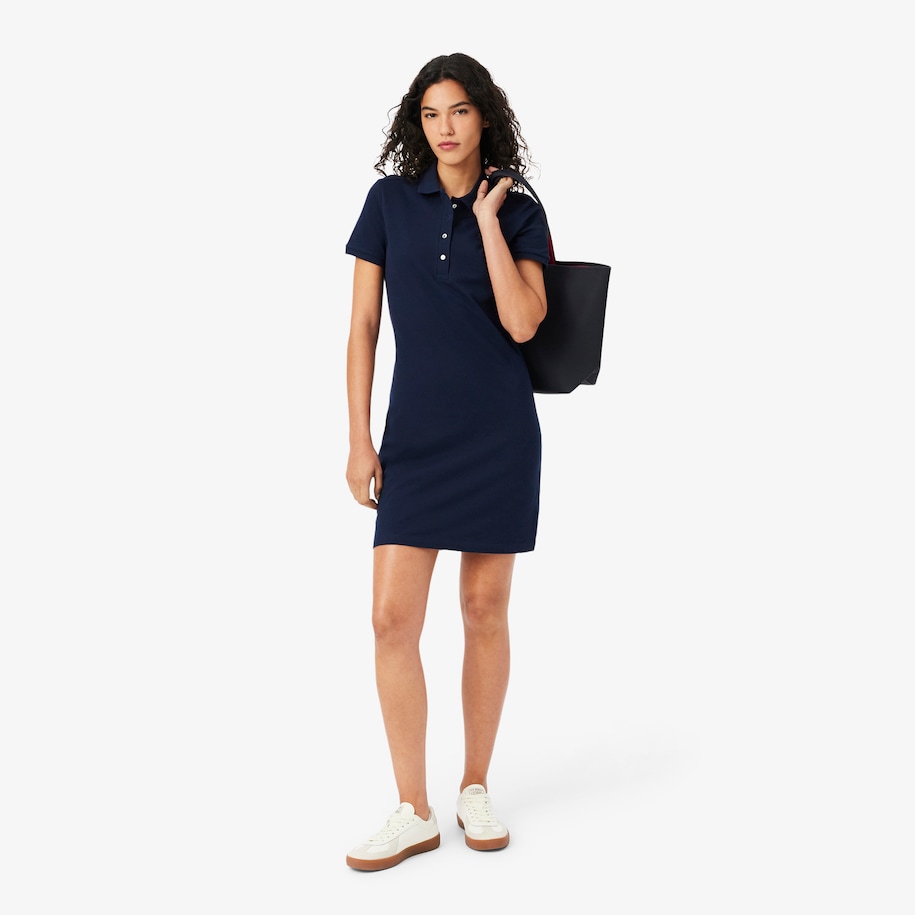 Slim Fit Stretch Mini Piqu&eacute; Polo Dress image number 0