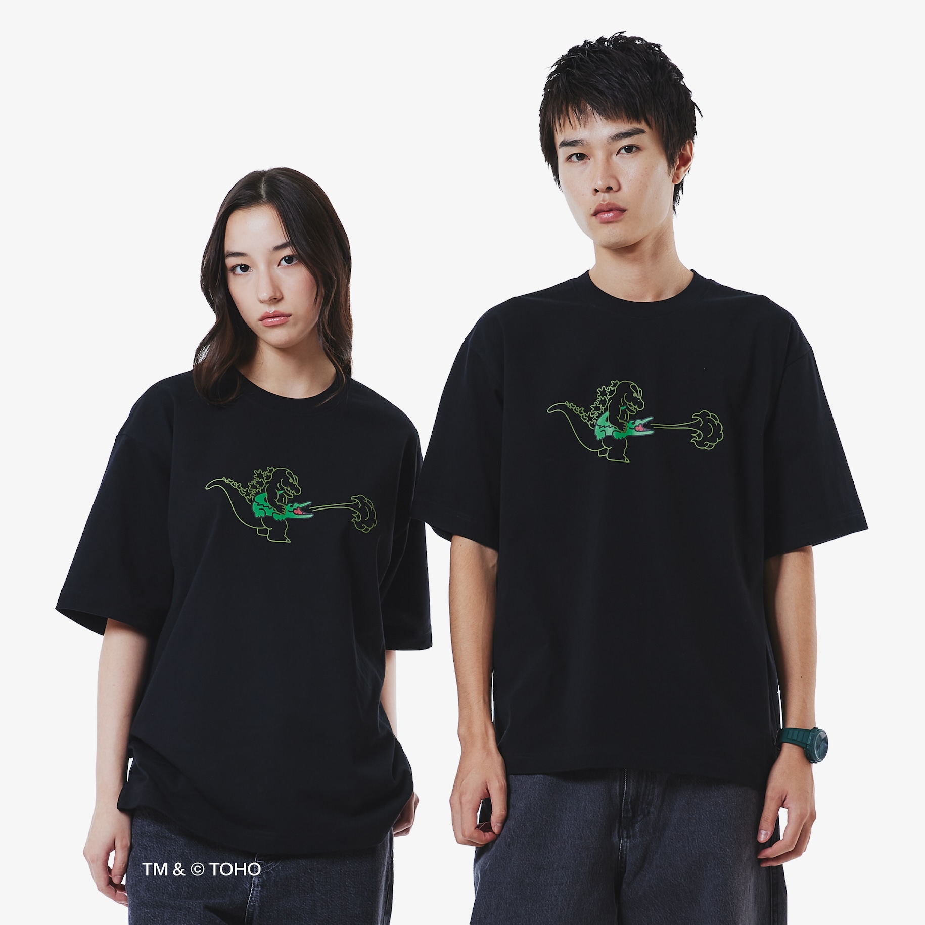 T-shirt Lacoste & Godzilla image number 0